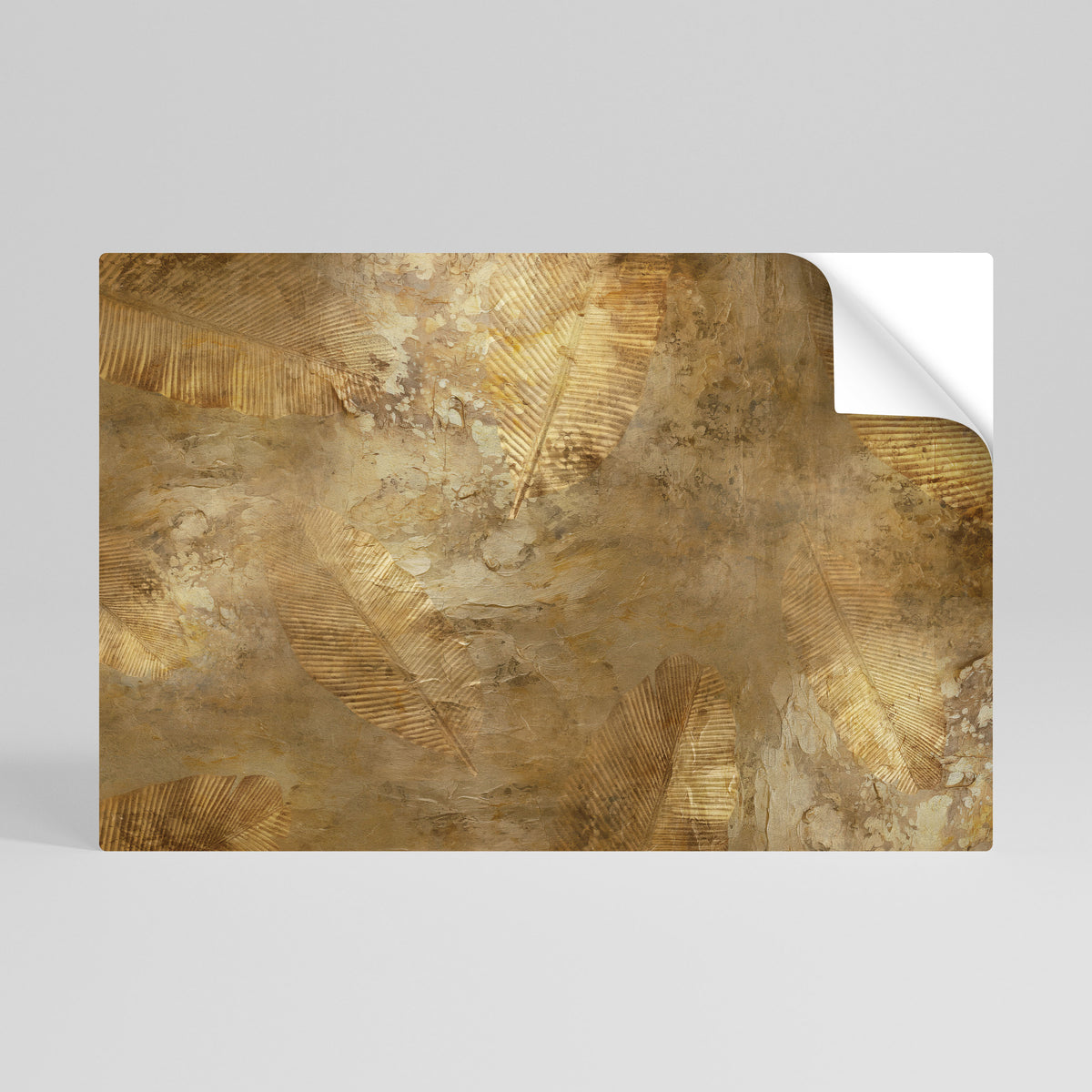 GILDED LEAF CASCADE Selbstklebendes Horizontal-Poster