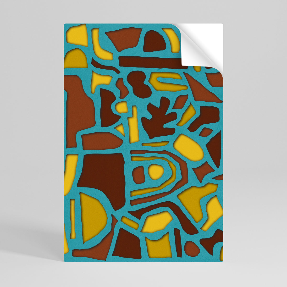 SHAPE EXTRAVAGANZA Poster Verticale Adesivo