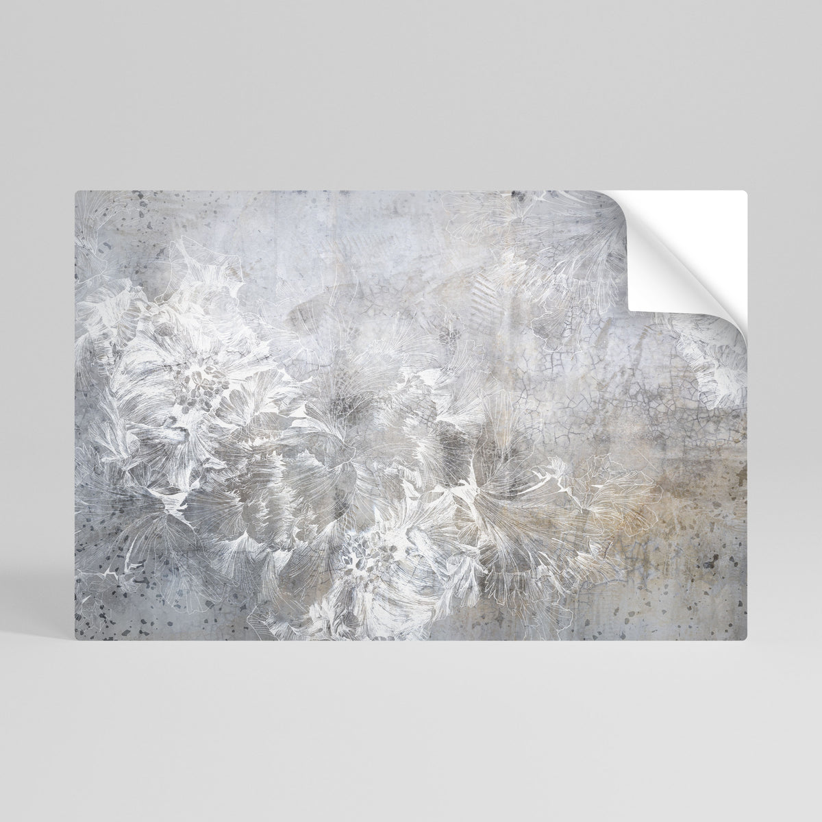 WHITE WHISPER Självhäftande Horisontell Poster