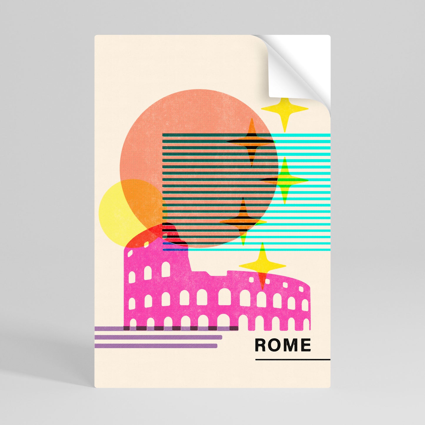 ROMAN SPARKLE Poster Verticale Adesivo