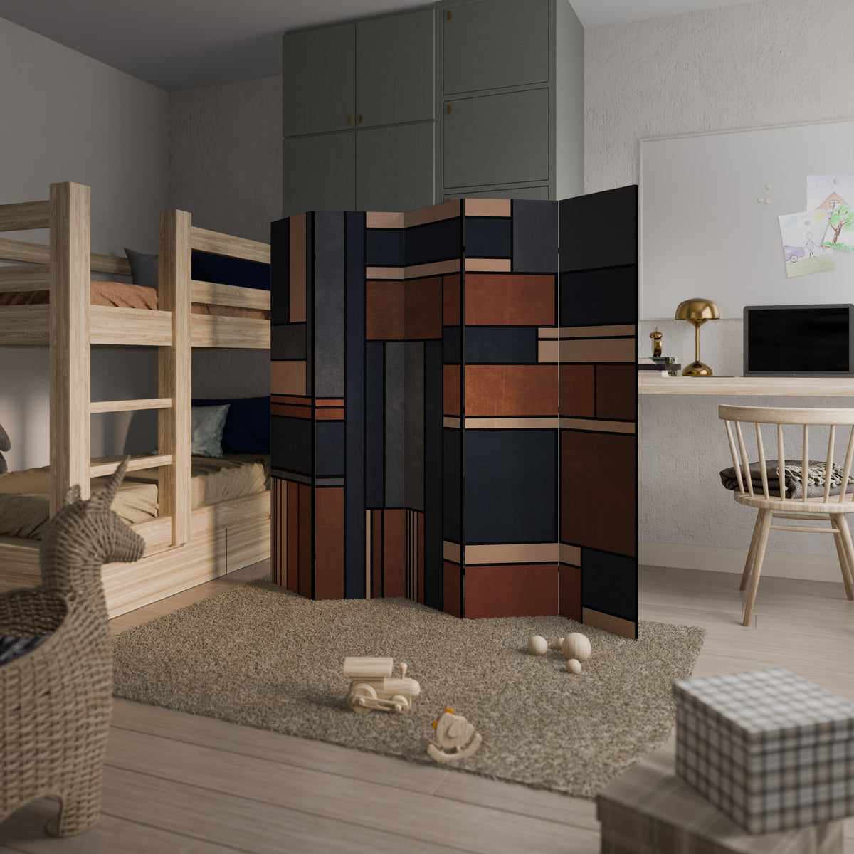 INTREPID FORMATION 5-Panel Room Divider