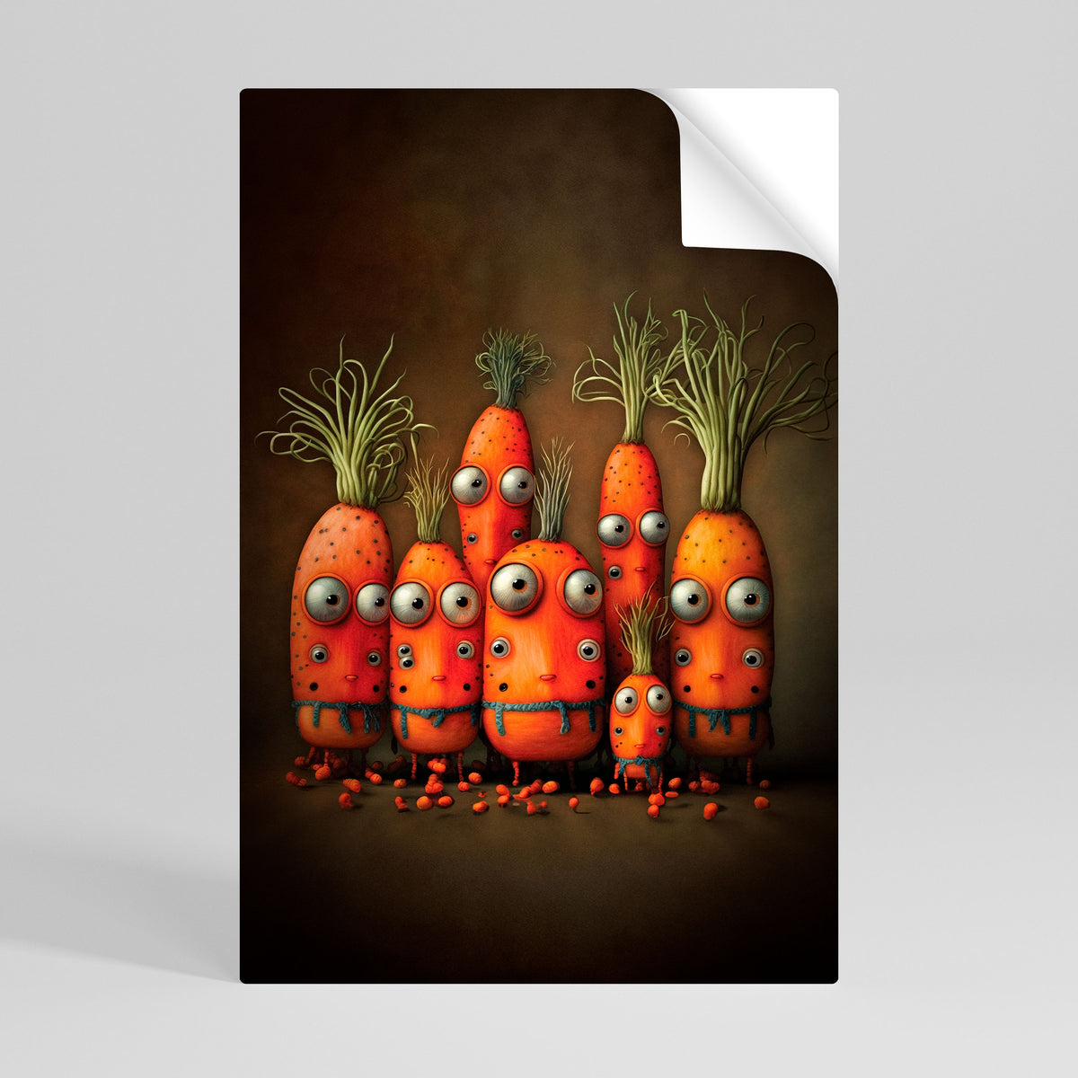 CUTE OR SCARY Poster Verticale Adesivo