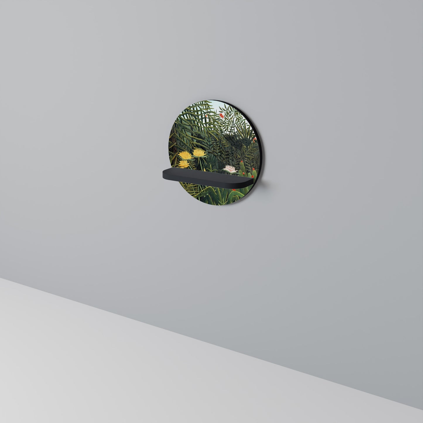 VIRGIN FOREST WITH SUNSET Art Shelf