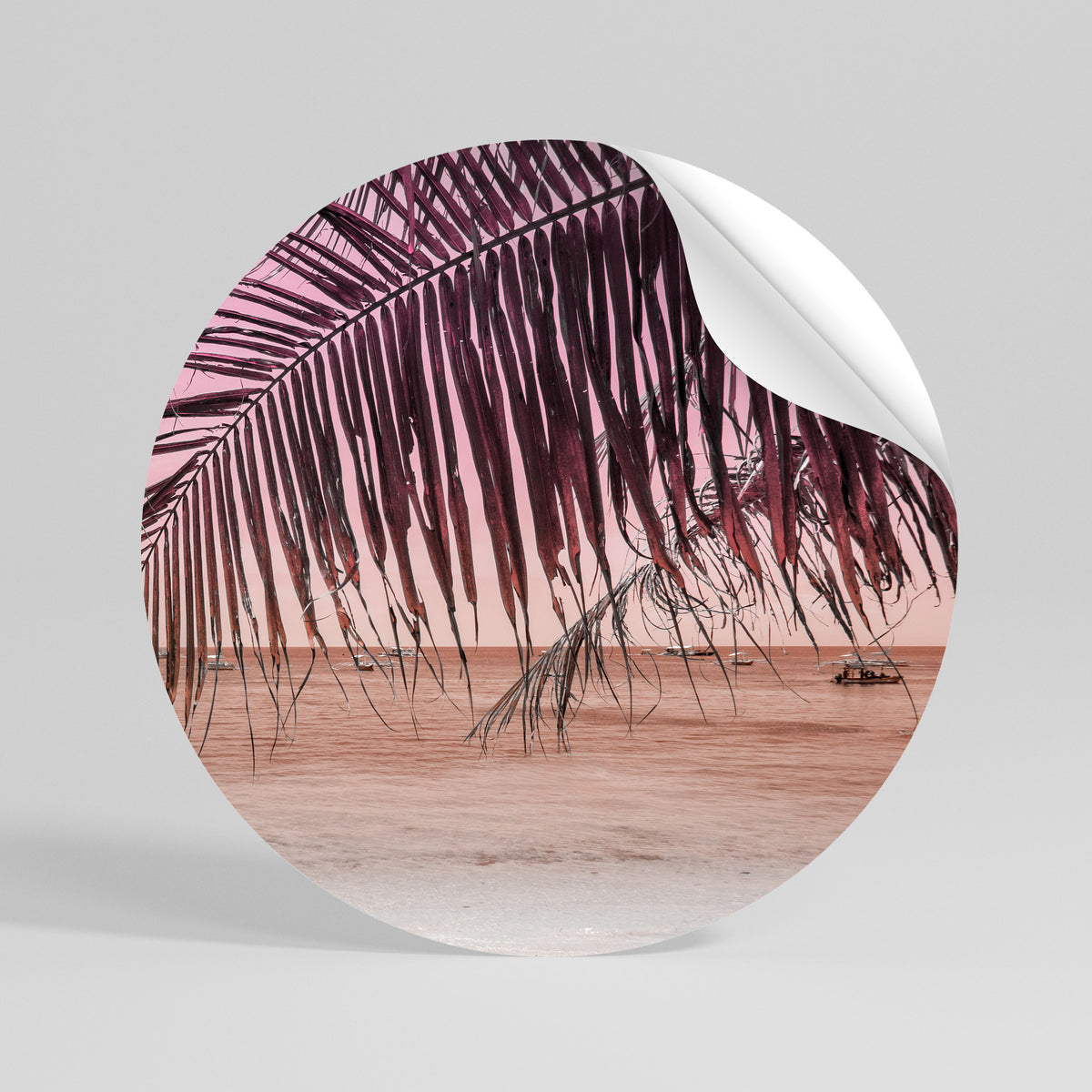 TROPICAL WHISPERS Rund väggdekal