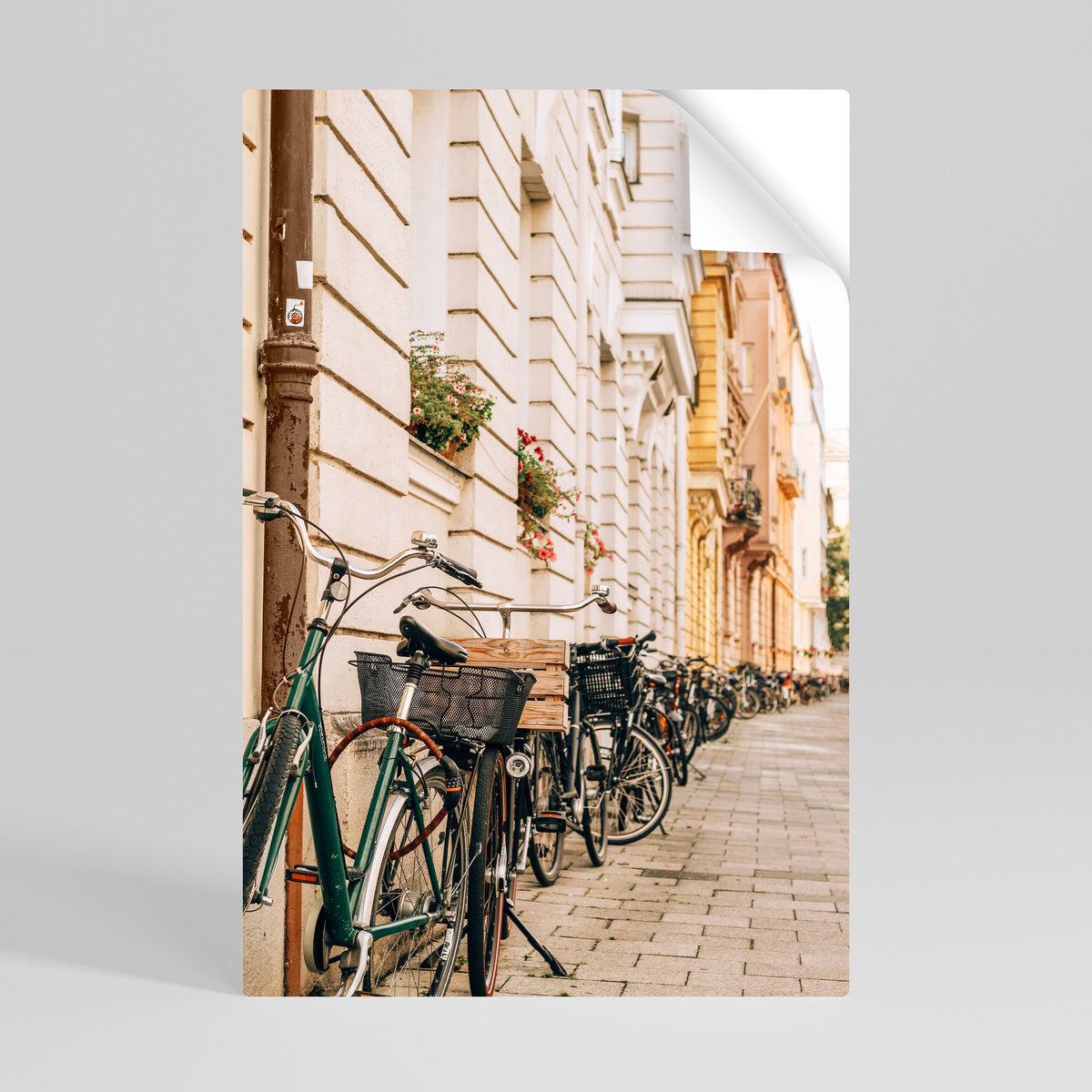 URBAN CYCLE HAVEN Poster Verticale Adesivo