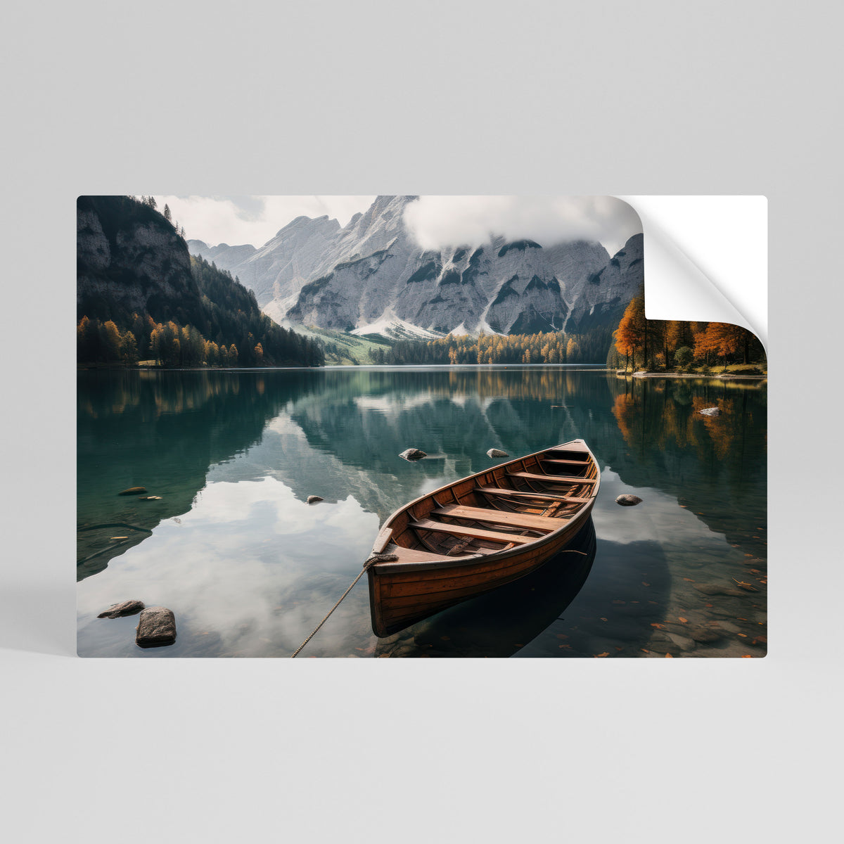 MOUNTAINSIDE REFLECTIONS Poster Orizzontale Adesivo