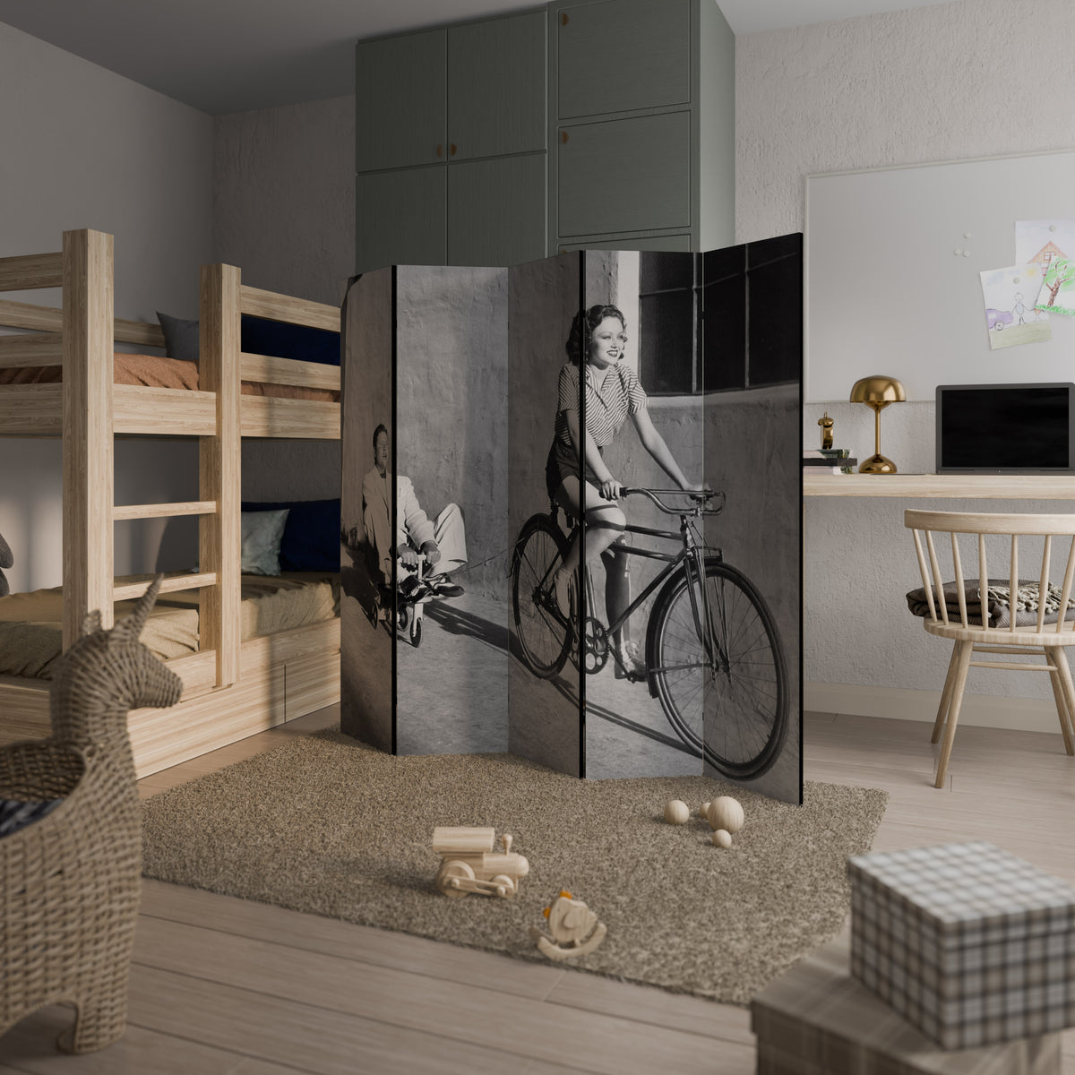 HAPPY JOURNEY 5-Panel Room Divider