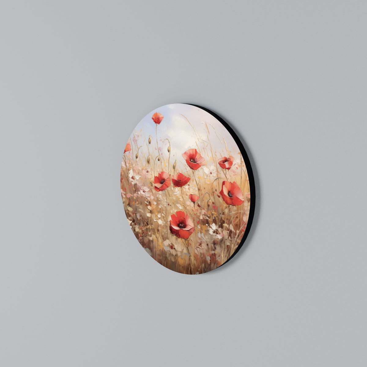 POPPY DREAMSCAPE Rund väggdekor
