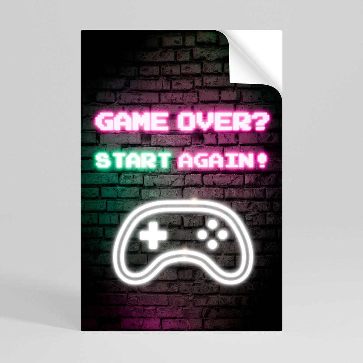RESPAWN YOUR ADVENTURE Poster Verticale Adesivo