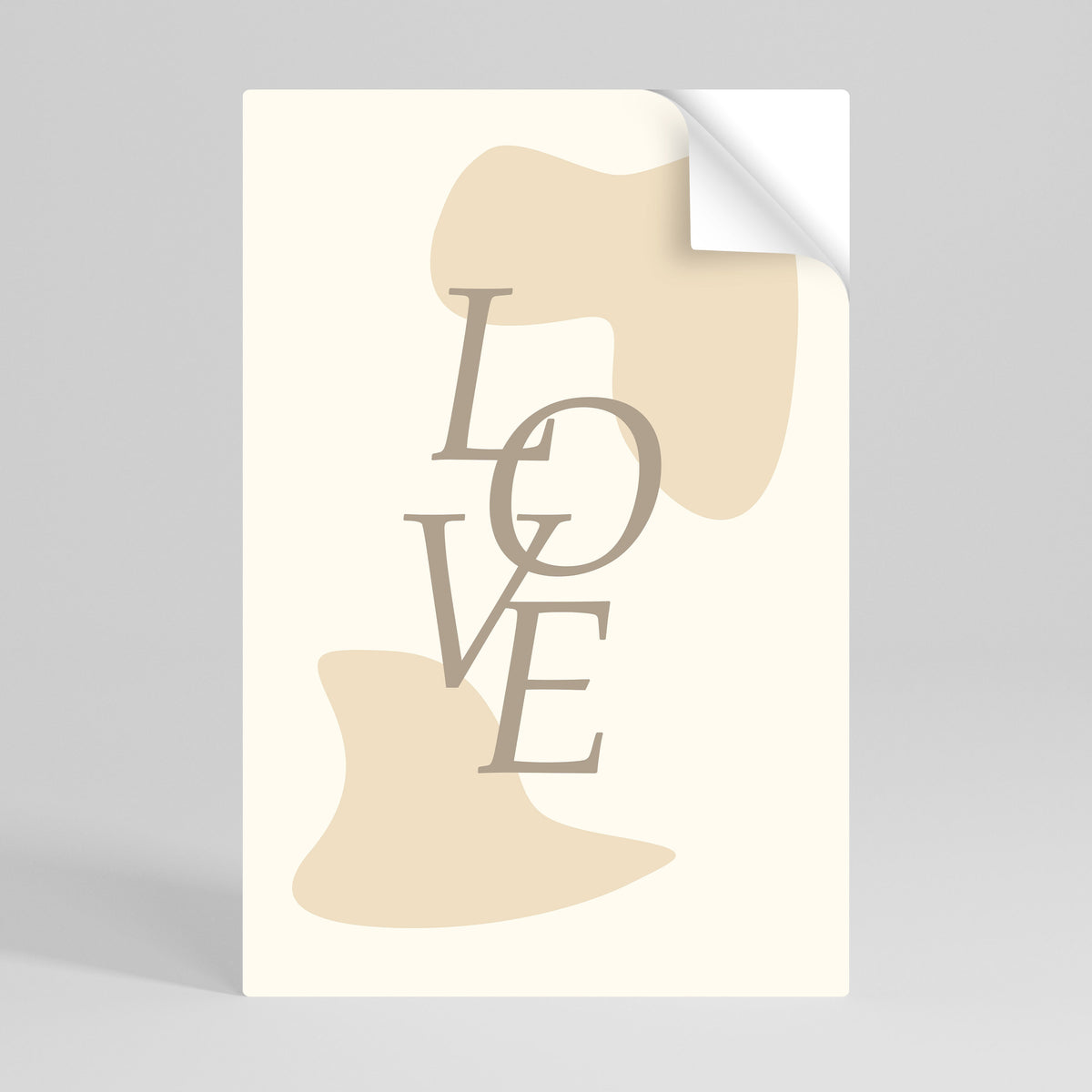 LOVE IN FORM Poster Verticale Adesivo