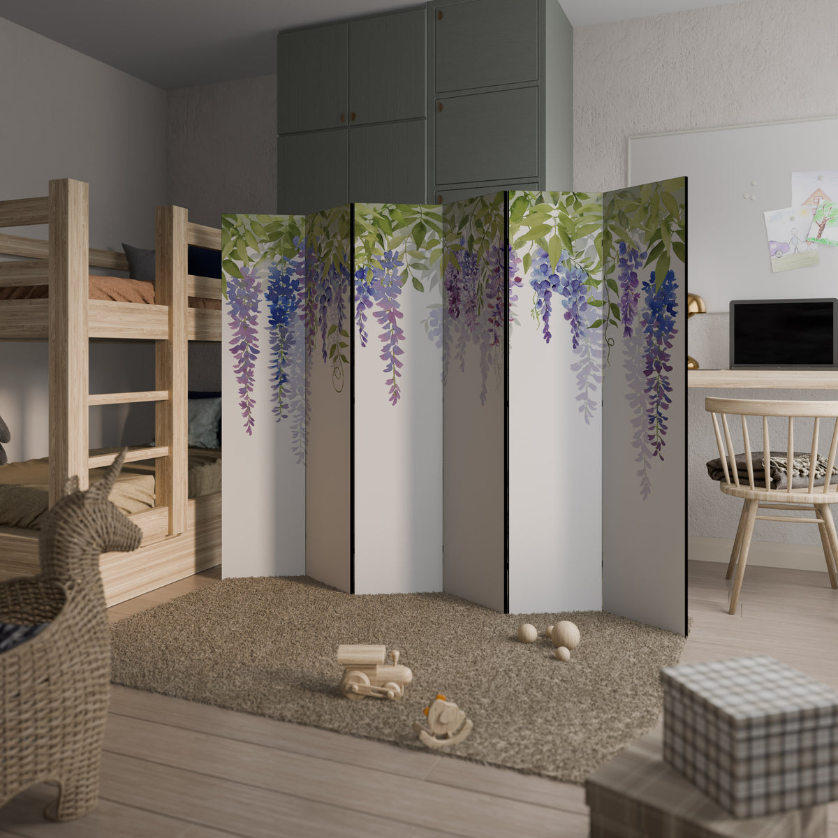 BOTANICAL BREEZE Rumsavdelare 6 paneler