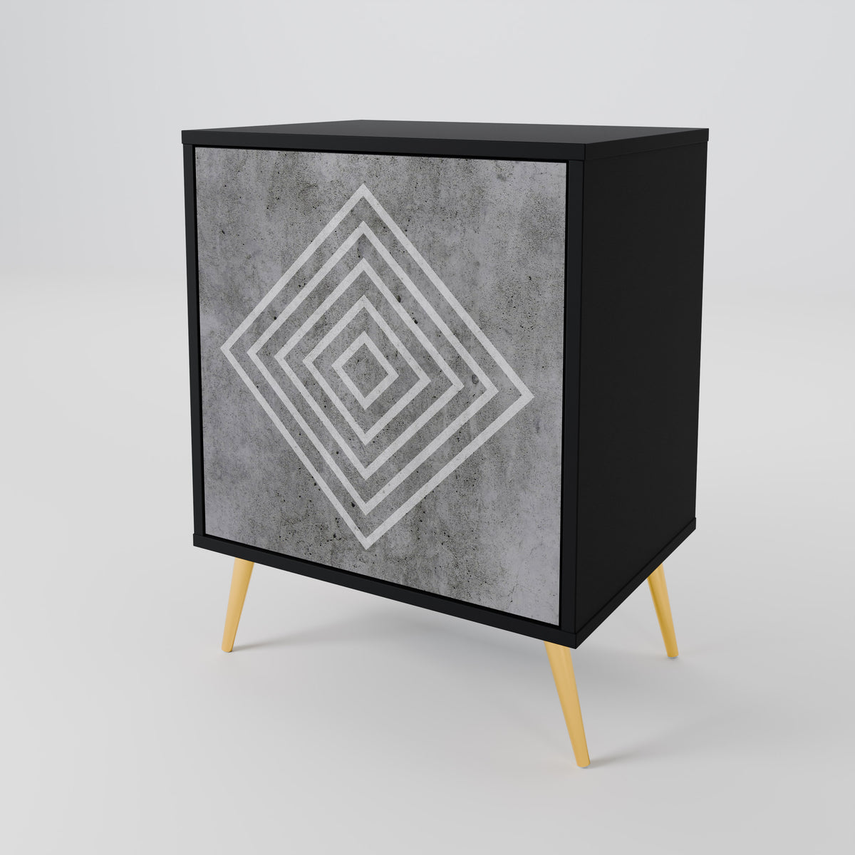 POLYGONAL ARTISTRY Aparador de 1 Puerta
