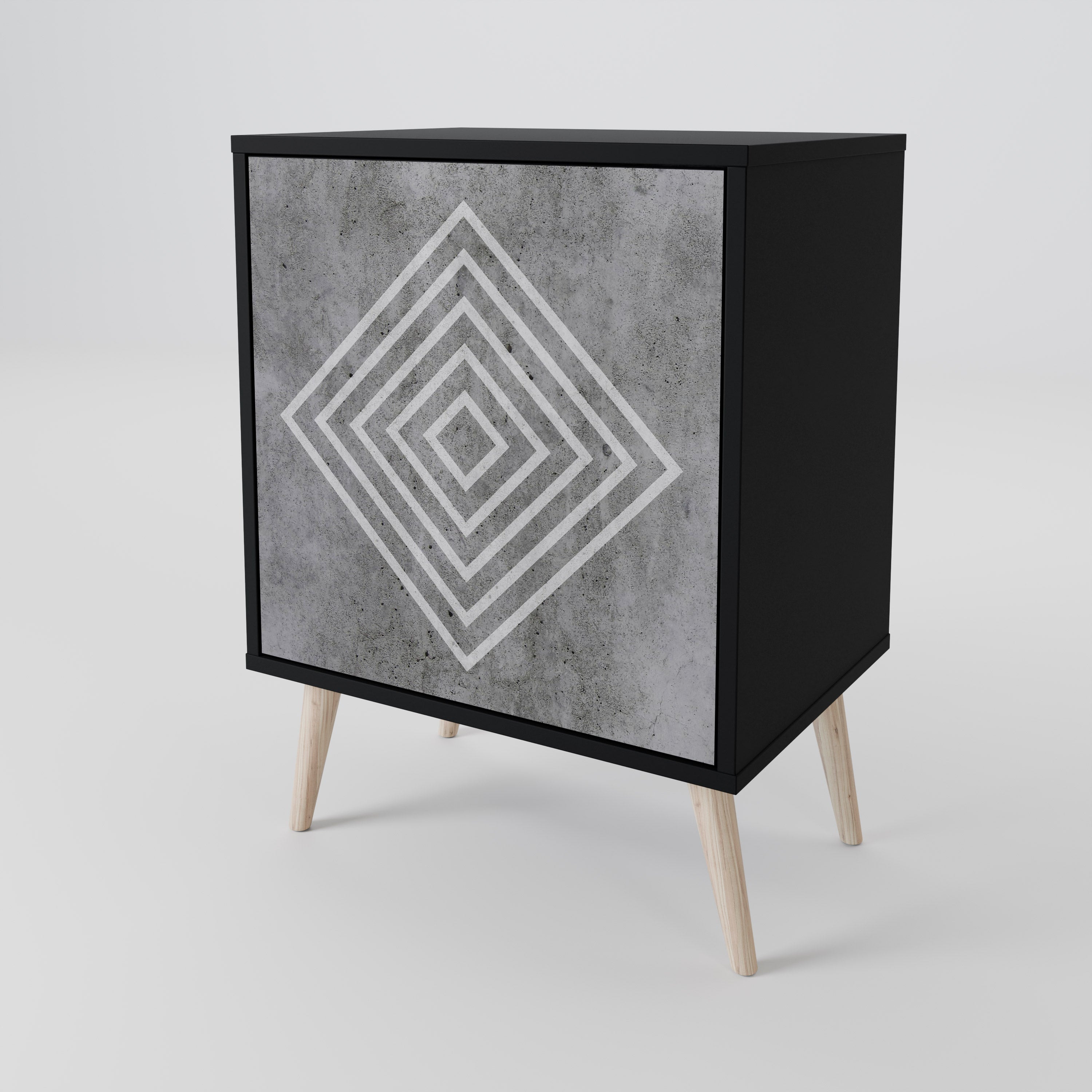 POLYGONAL ARTISTRY 1-Door Sideboard