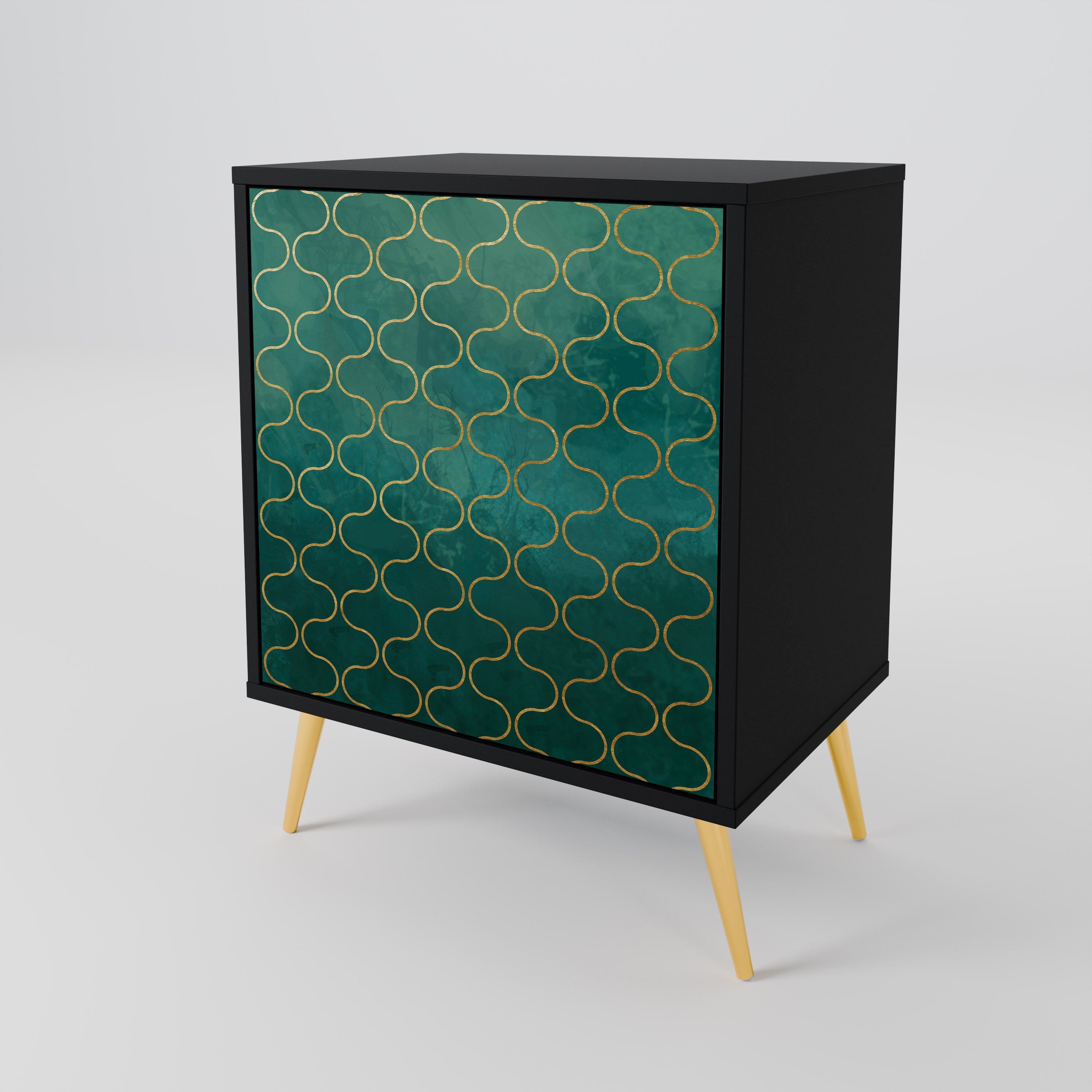 TESSELATED GREENERY 1-Door Sideboard