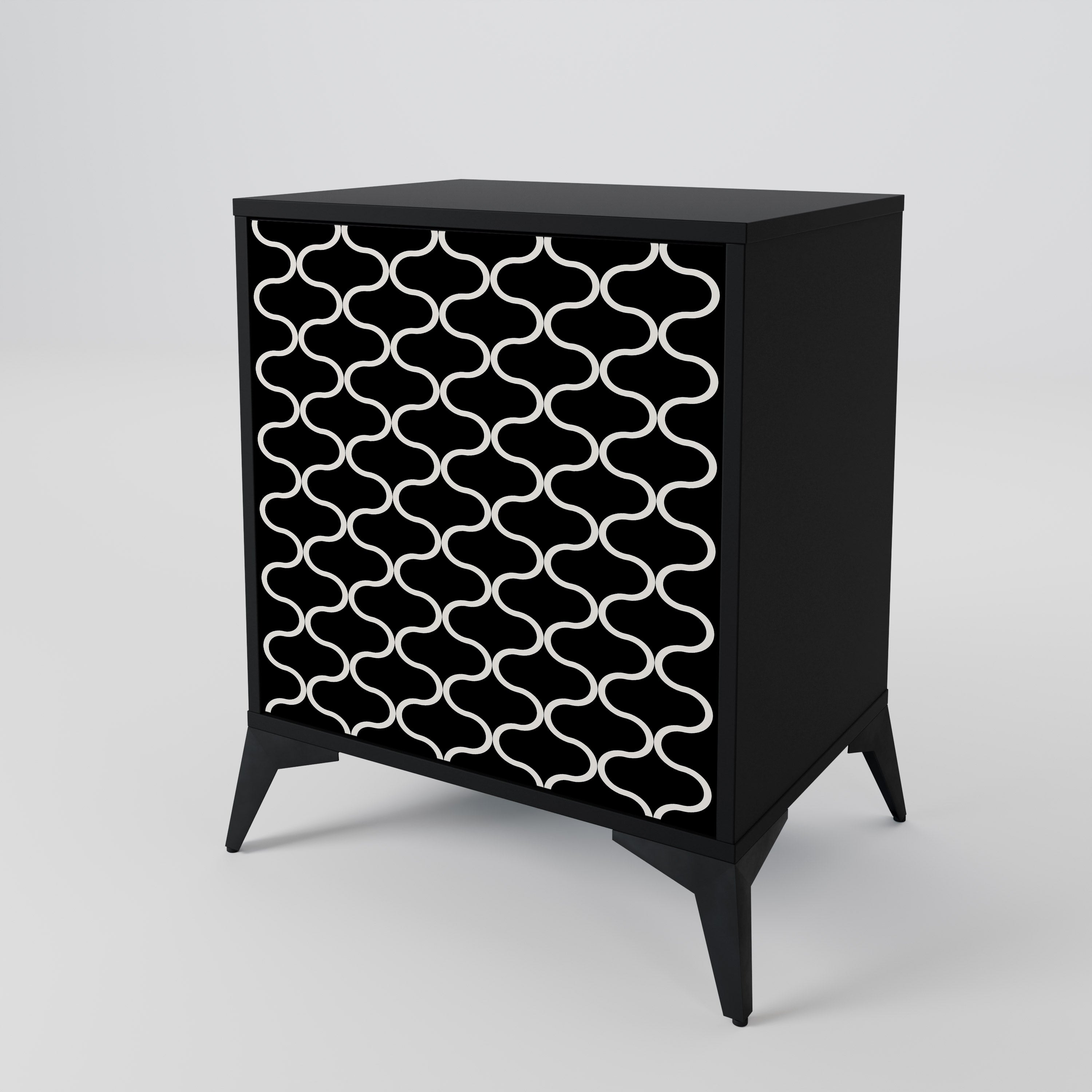 TESSELATED BLACKNESS 1-Door Sideboard