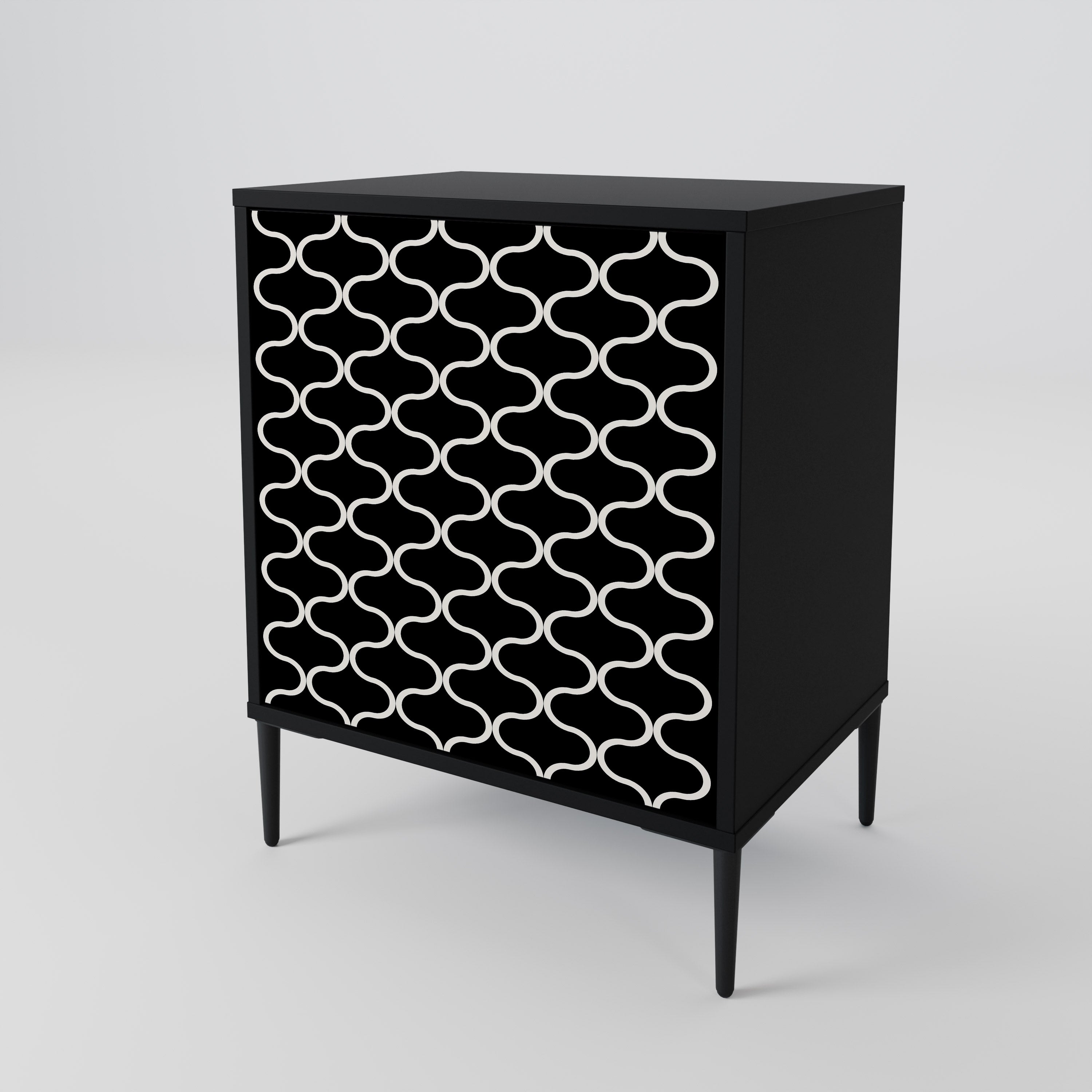 TESSELATED BLACKNESS 1-Door Sideboard