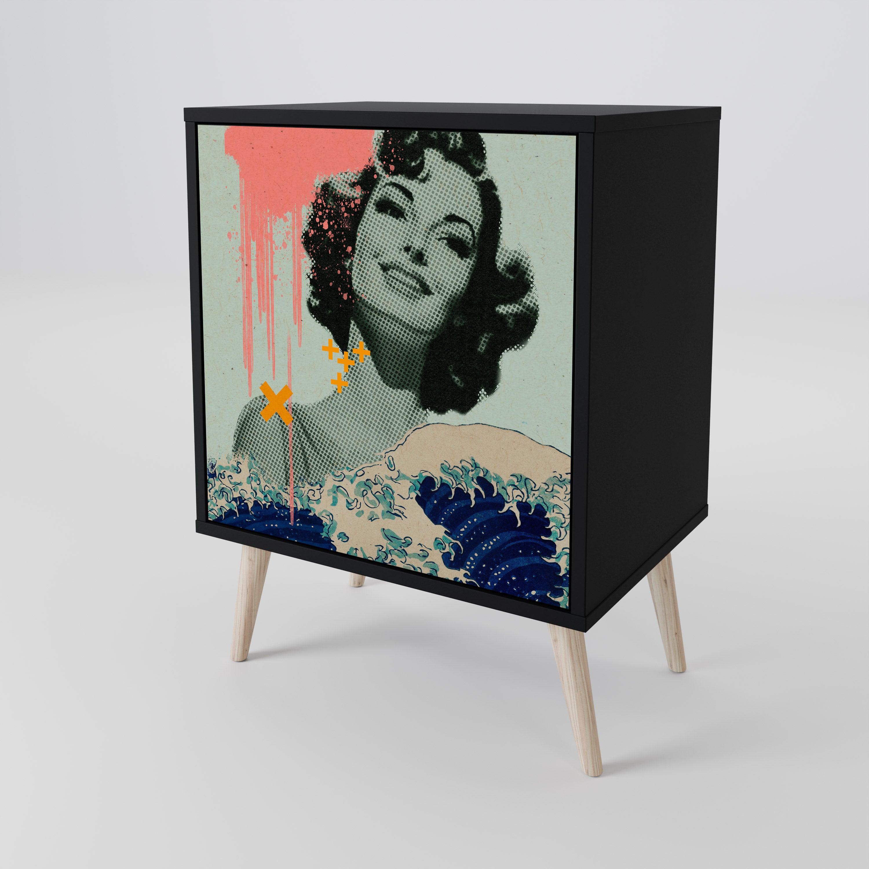 KANAGAWA BEAUTY Aparador de 1 Porta