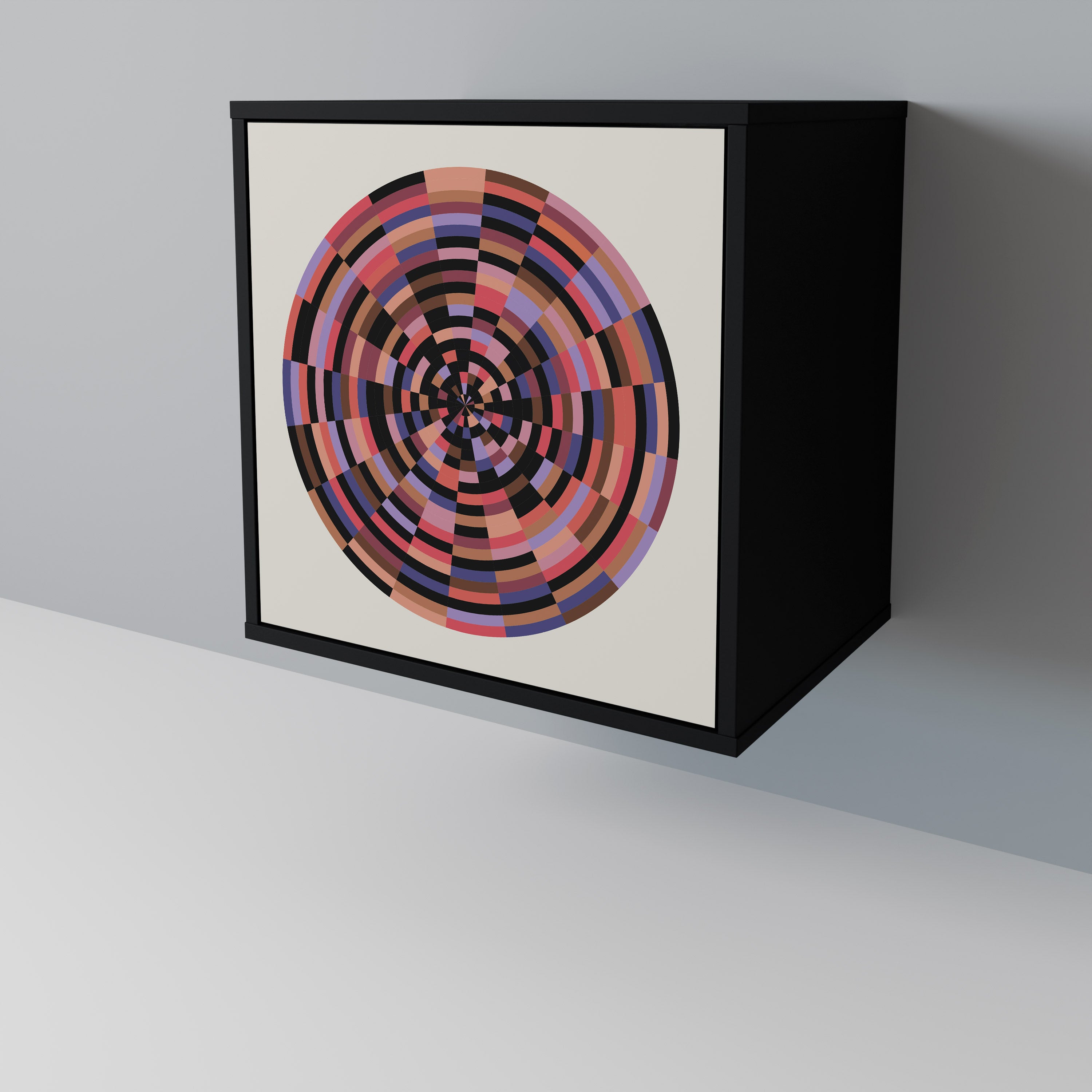 BROWN CIRCLES Aparador de 1 Porta