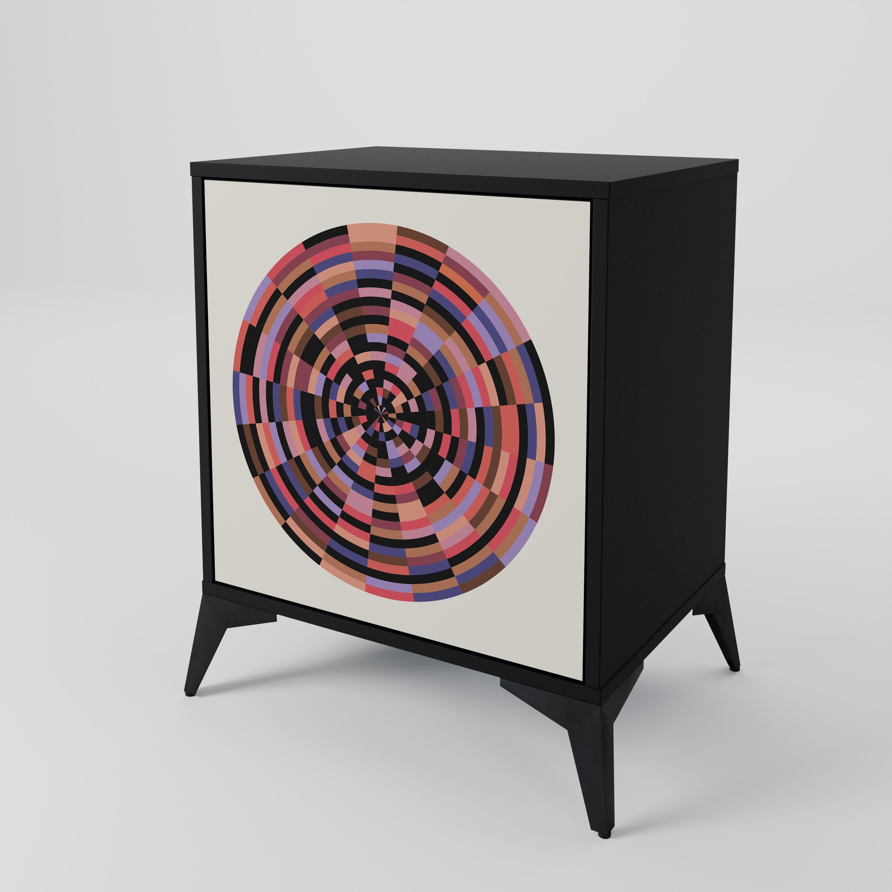 BROWN CIRCLES Aparador de 1 Porta