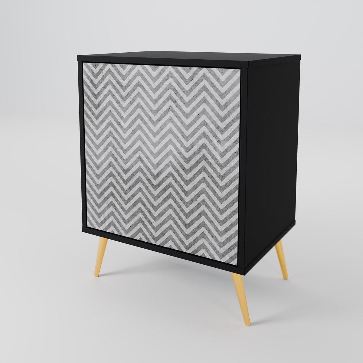 CONCRETE ZIG ZAG Aparador de 1 Porta