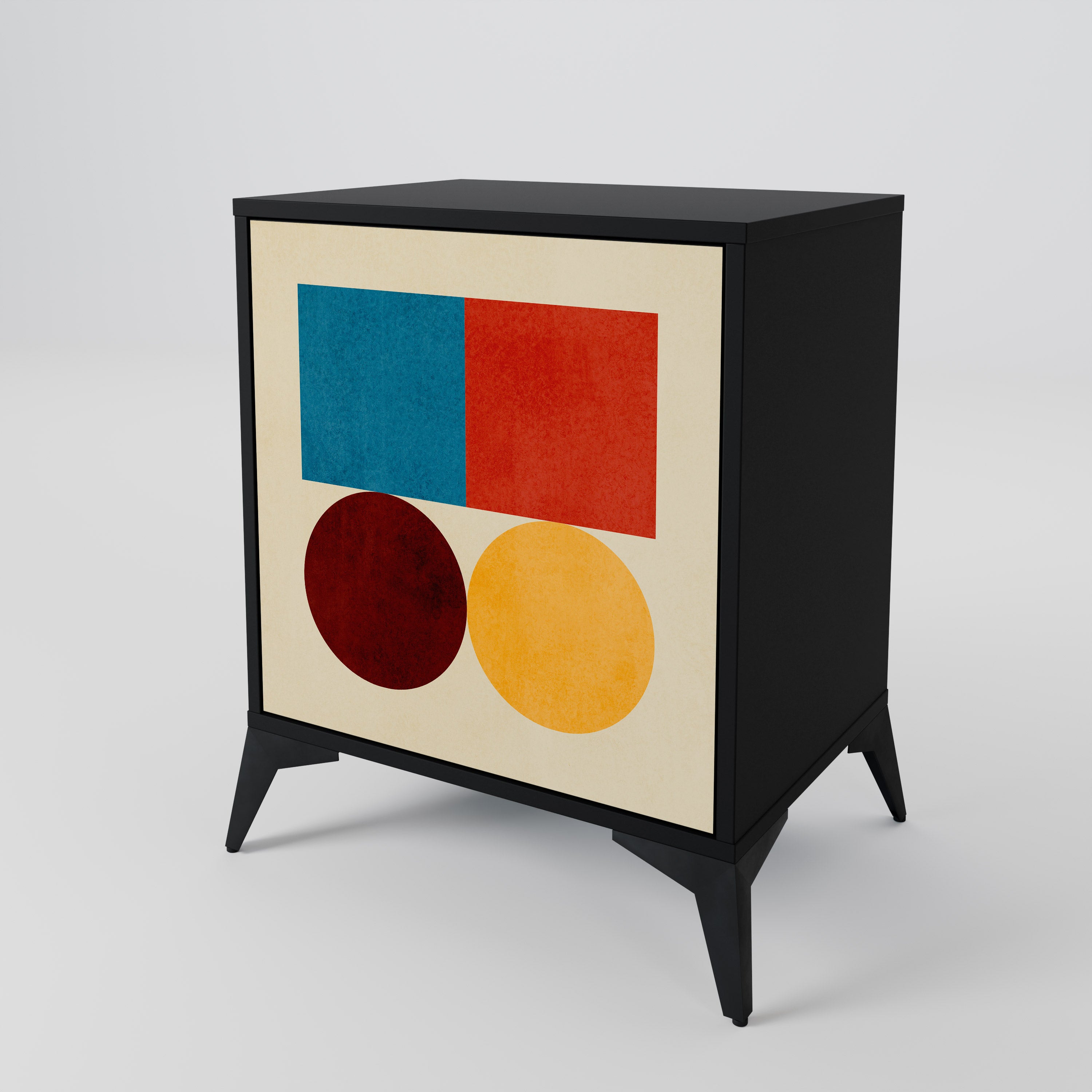GEOMETRIC PUZZLE 1-Door Sideboard