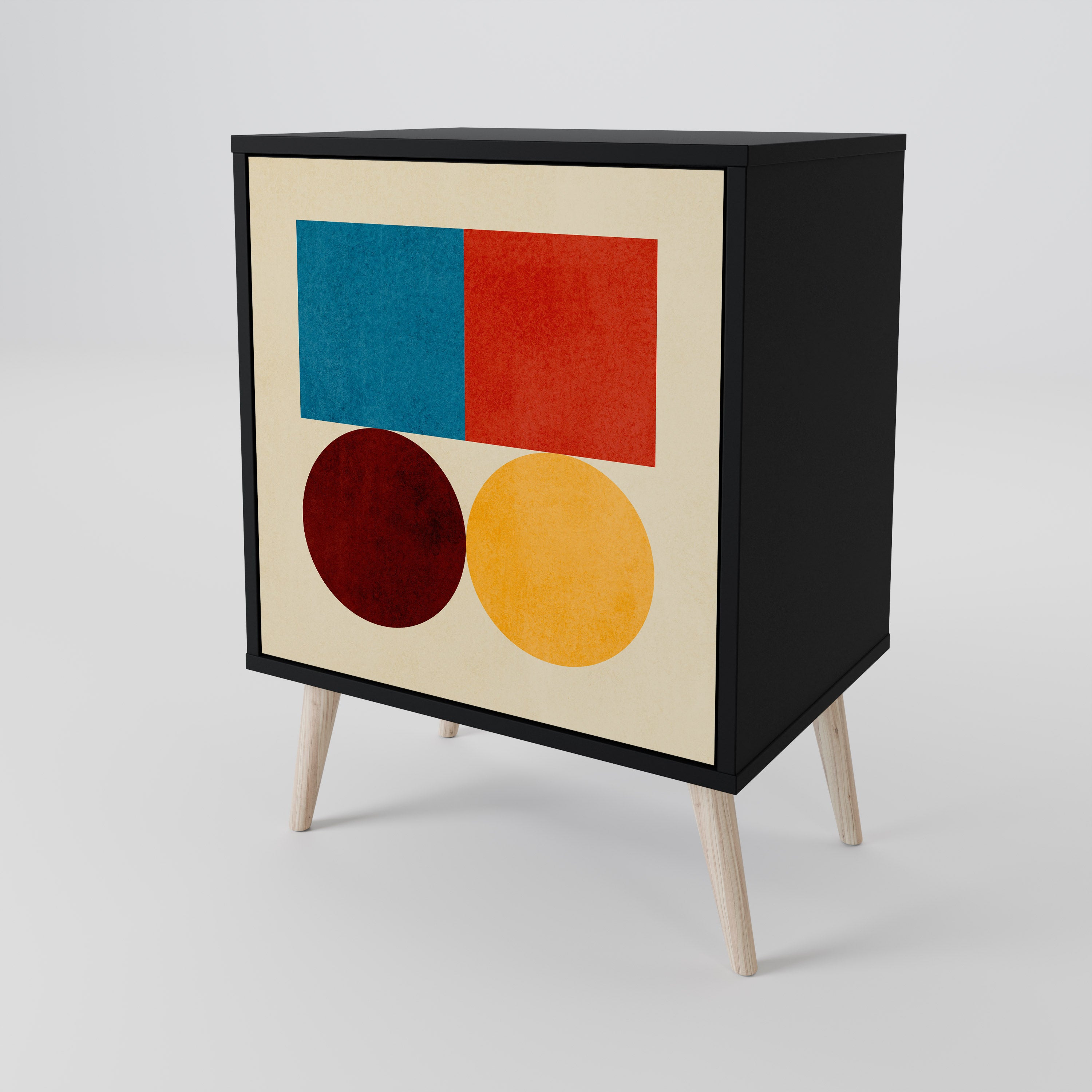 GEOMETRIC PUZZLE 1-Door Sideboard
