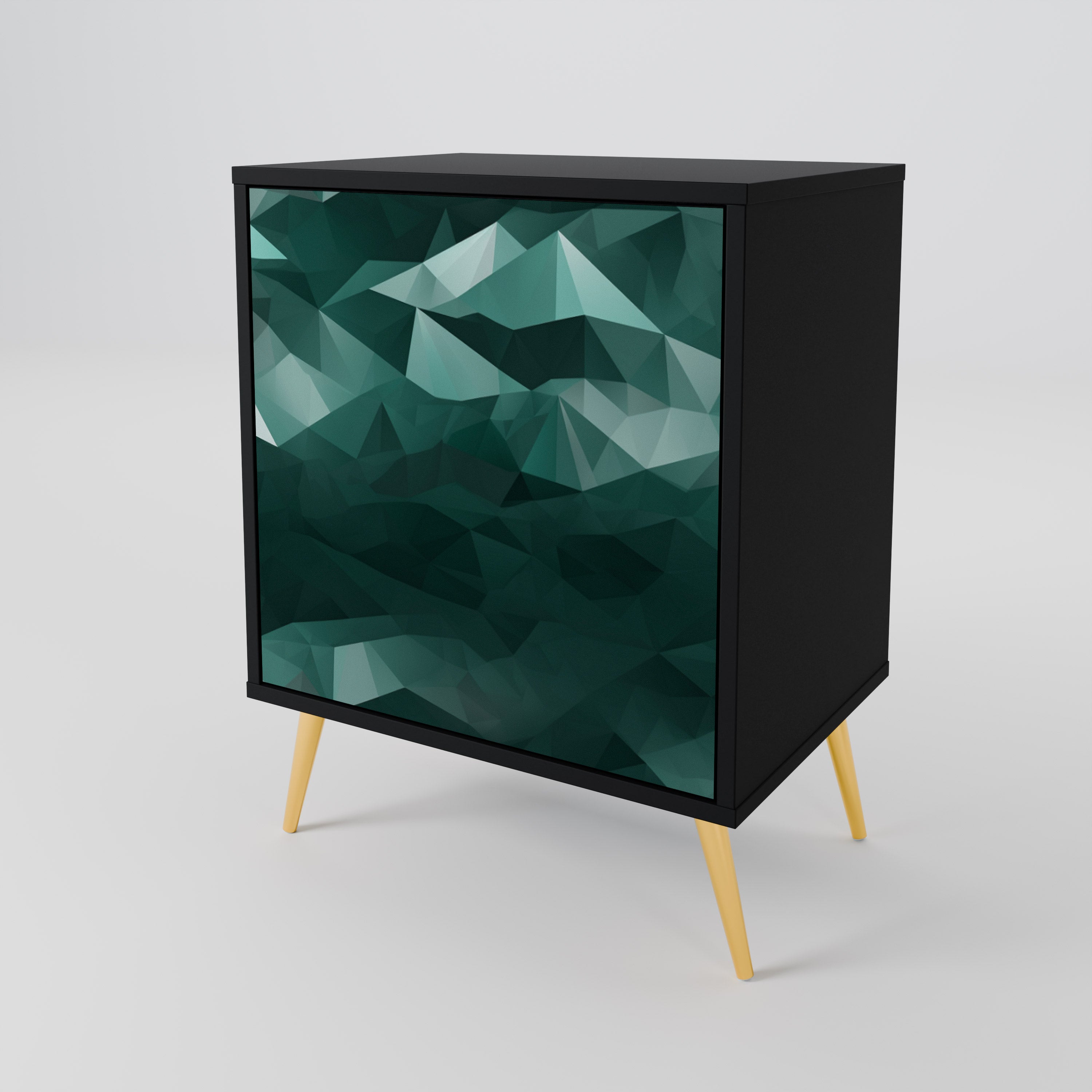 POLYGONAL FLOATING 1-Door Sideboard