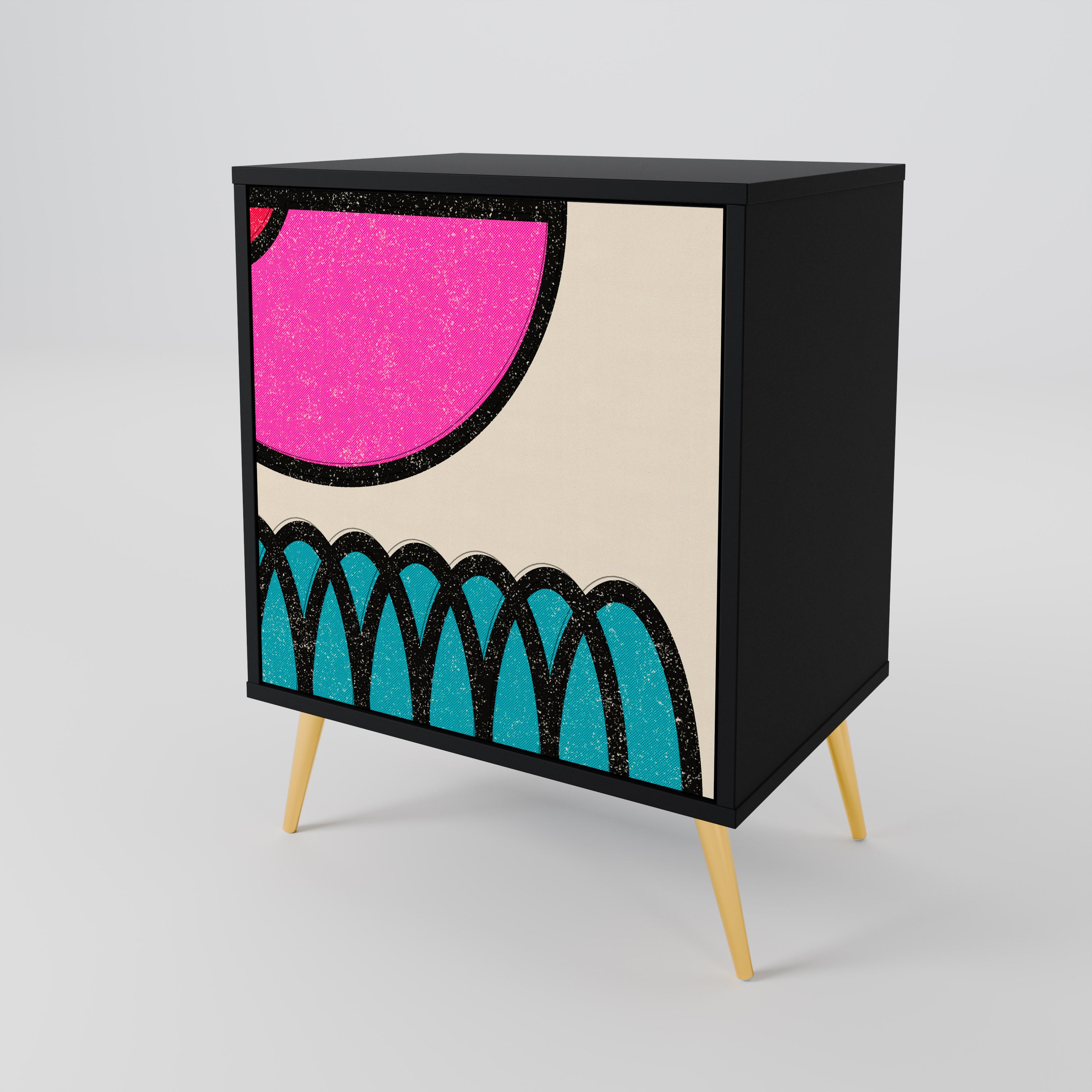 GEOMETRIC RHAPSODY 1-Door Sideboard