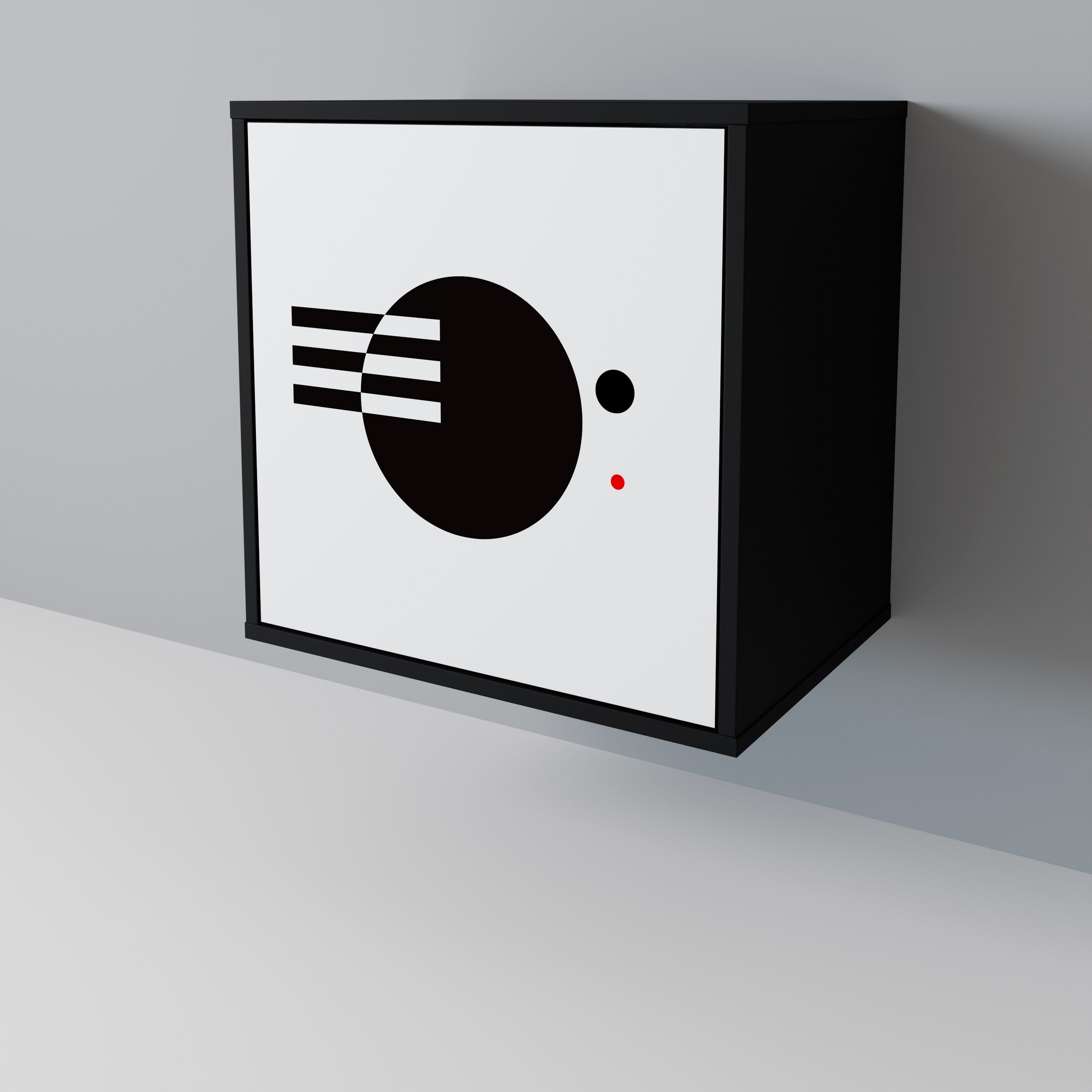 BLACK AND WHITE COMBINATION Aparador de 1 Puerta