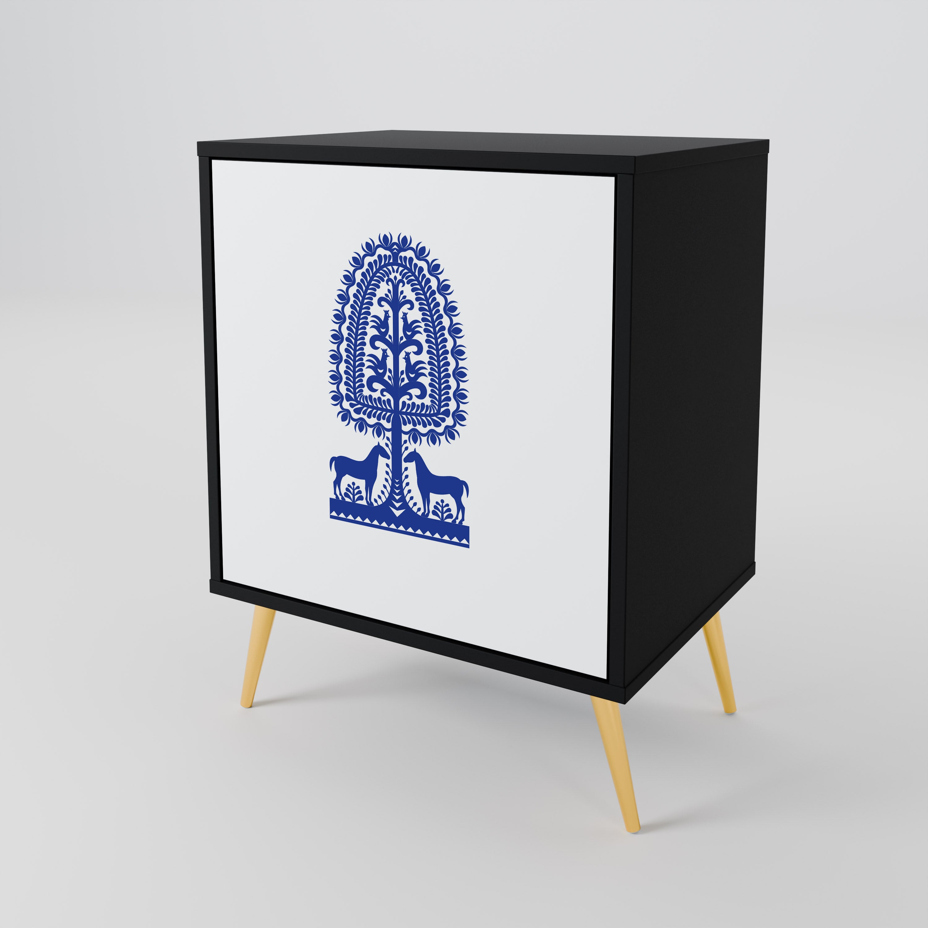 POLISH FOLK ART 1-türiges Sideboard