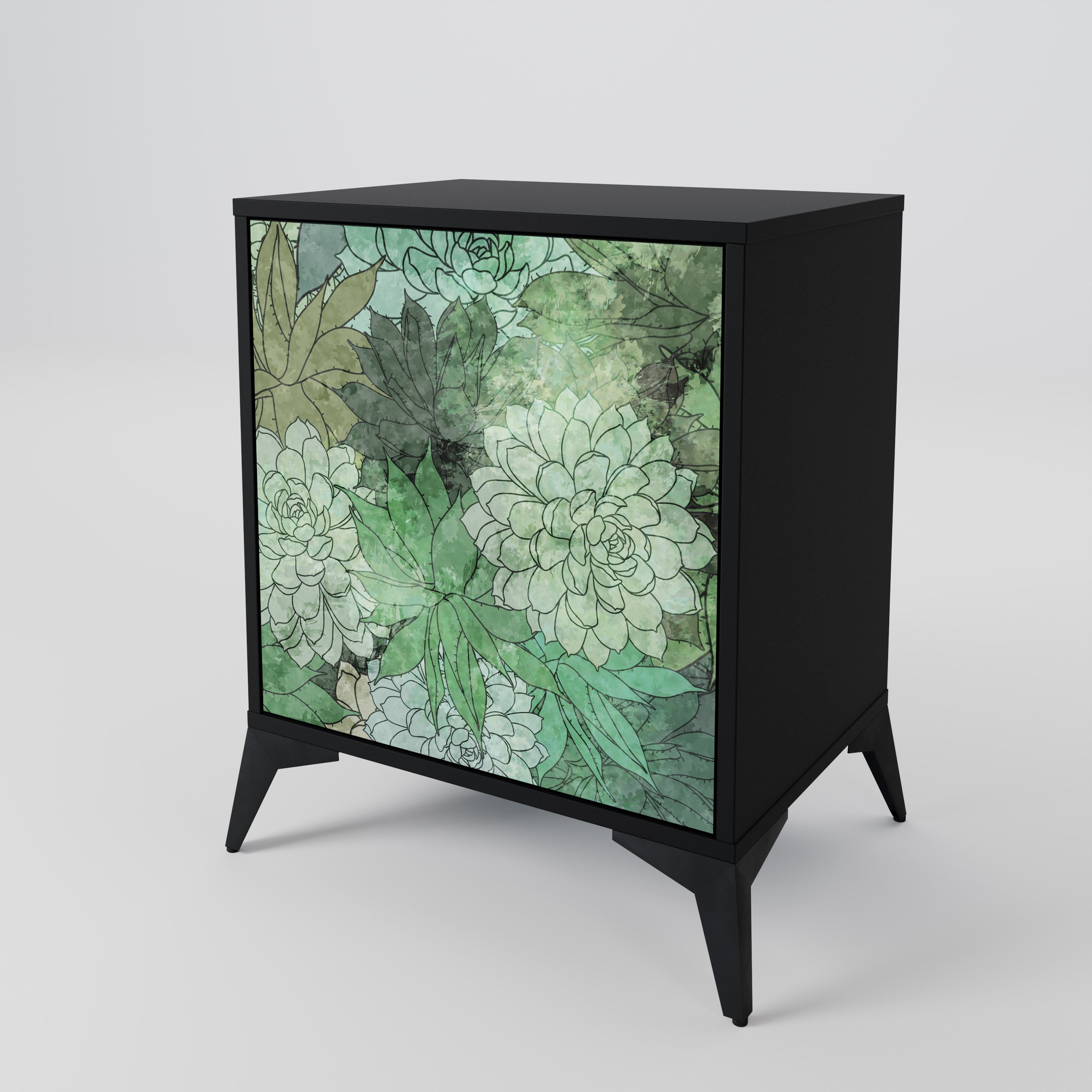 SUCCULENT CLUSTER 1-Door Sideboard