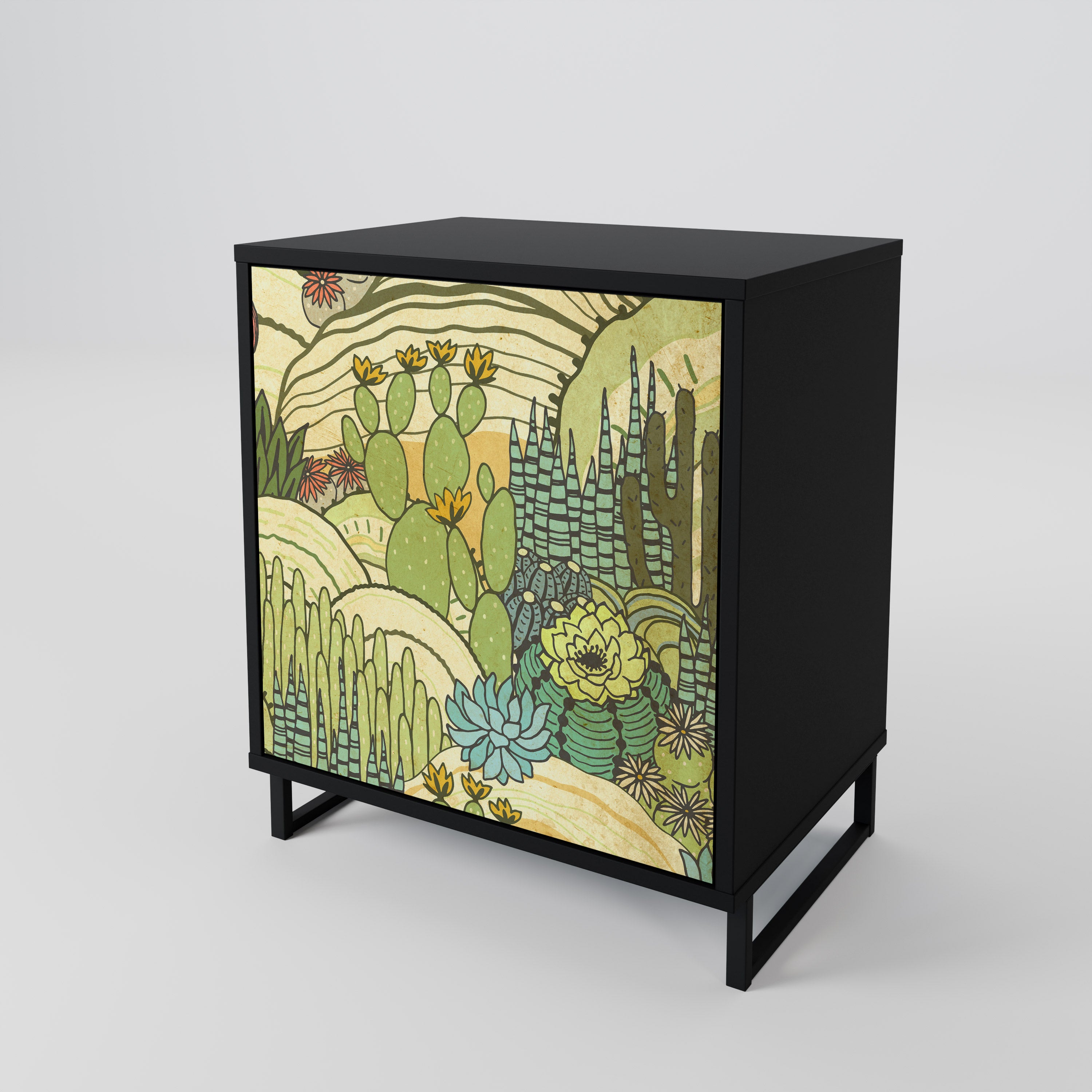 SUCCULENTS KALEIDOSCOPE 1-Door Sideboard
