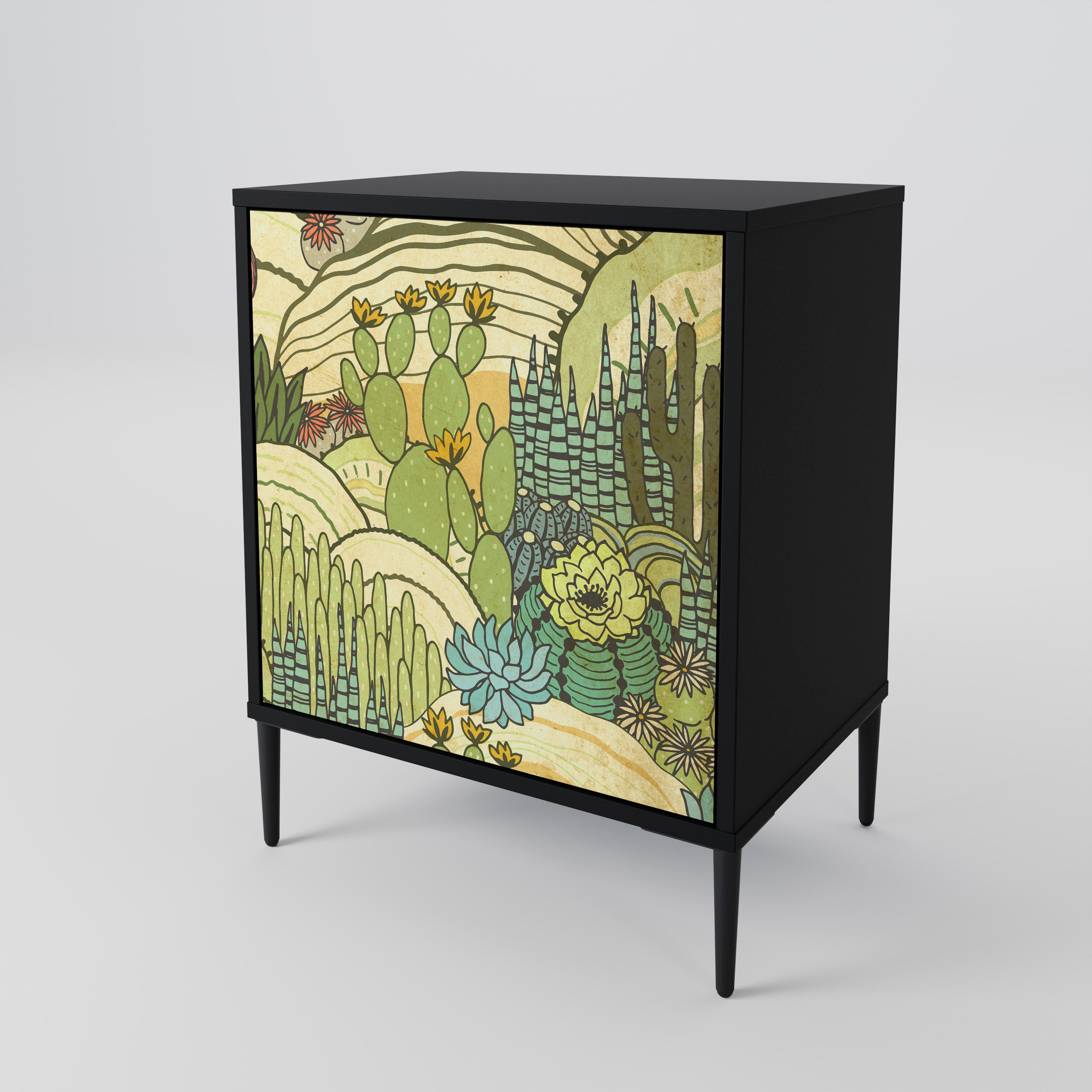 SUCCULENTS KALEIDOSCOPE 1-Door Sideboard