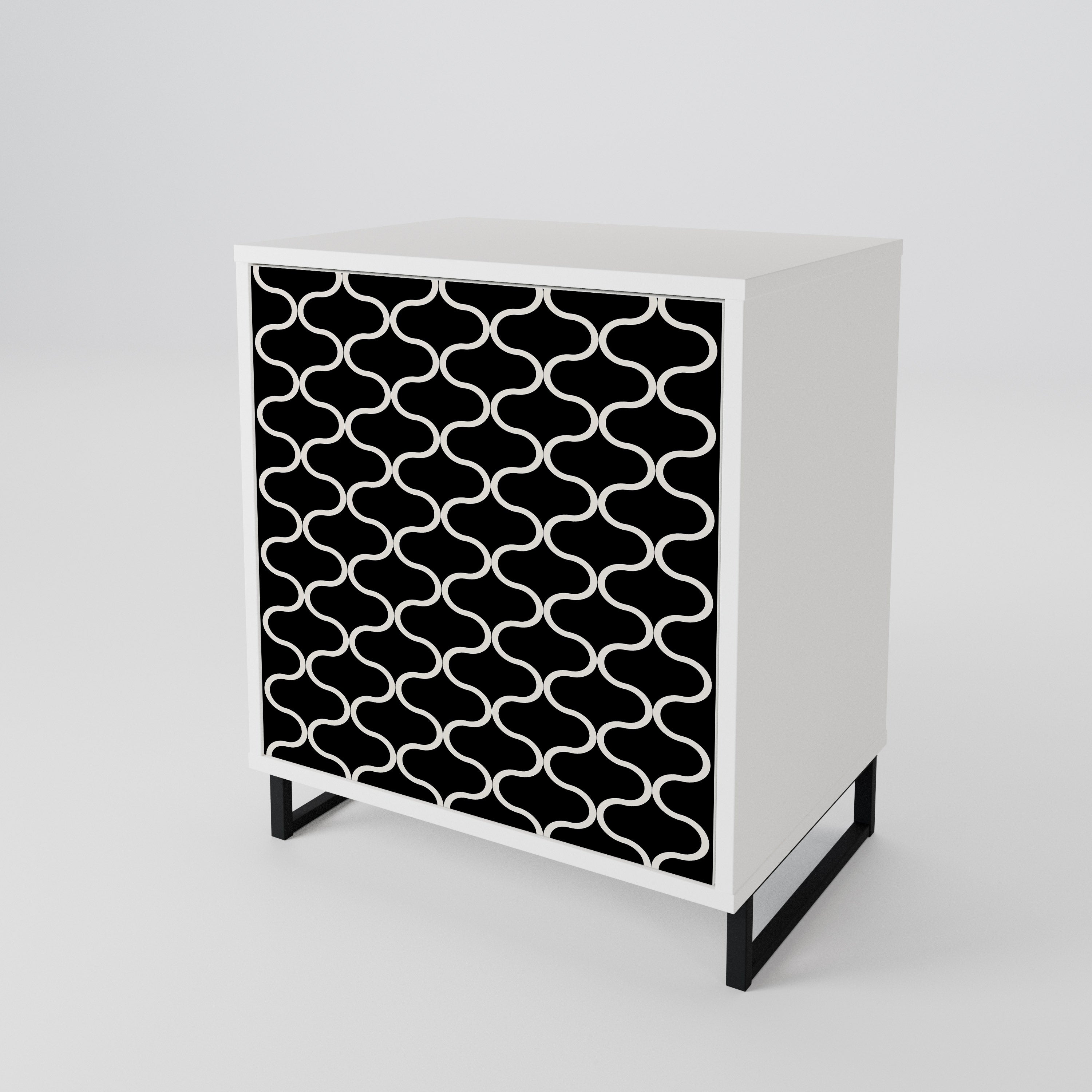 TESSELATED BLACKNESS 1-türiges Sideboard