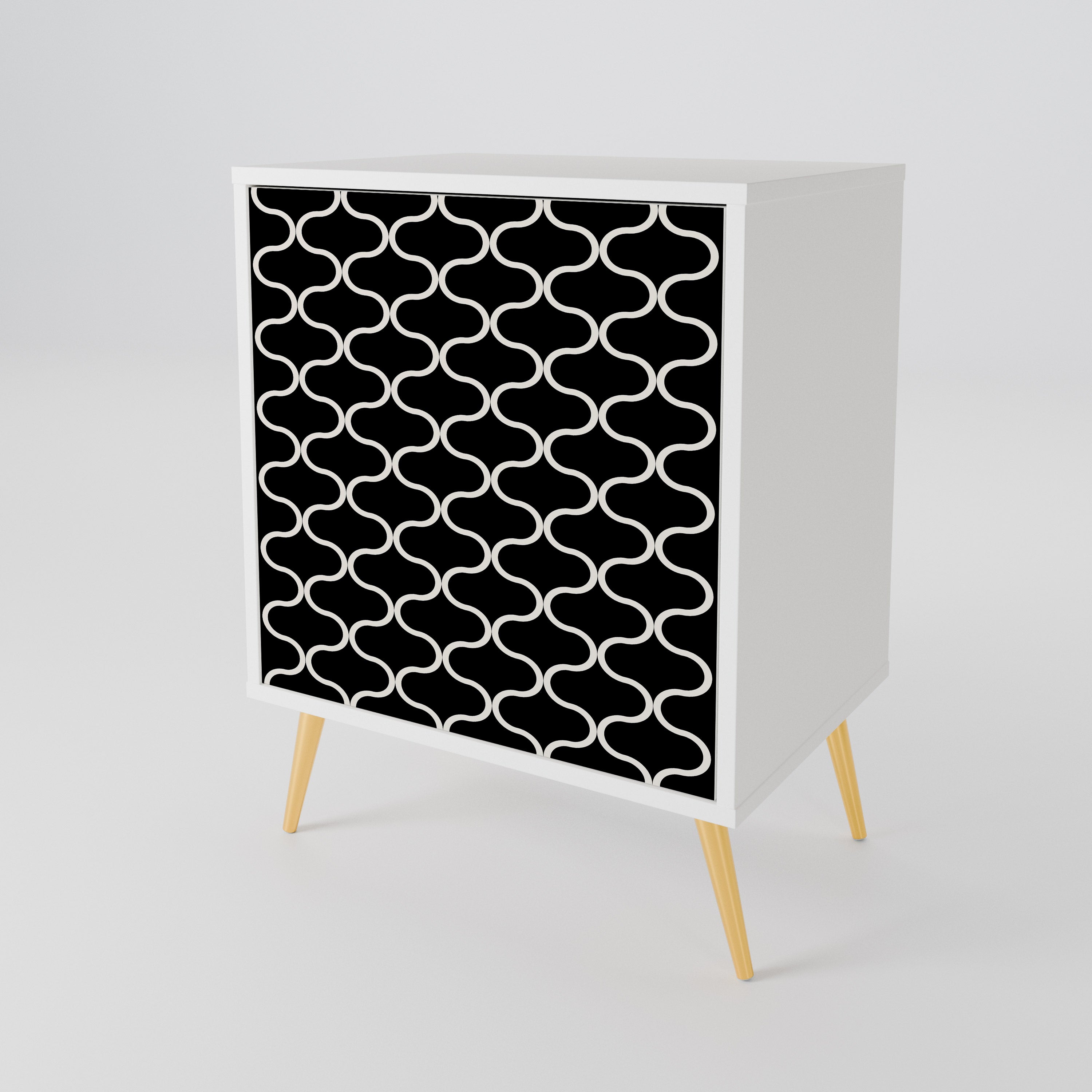 TESSELATED BLACKNESS 1-türiges Sideboard