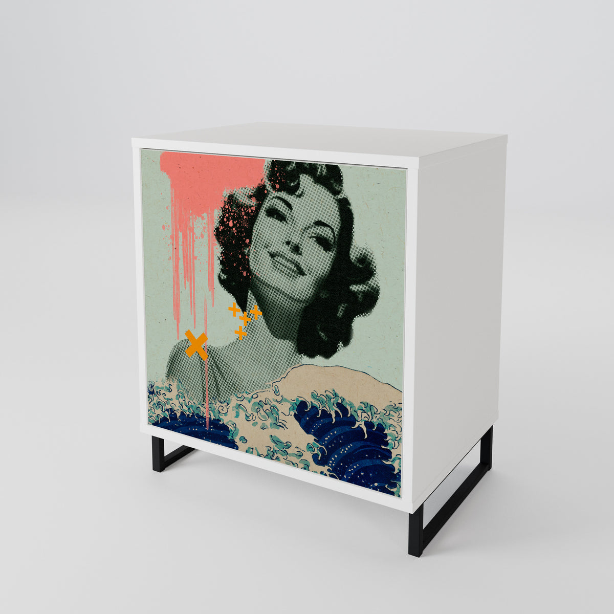 KANAGAWA BEAUTY Μπουφές 1-θύρας