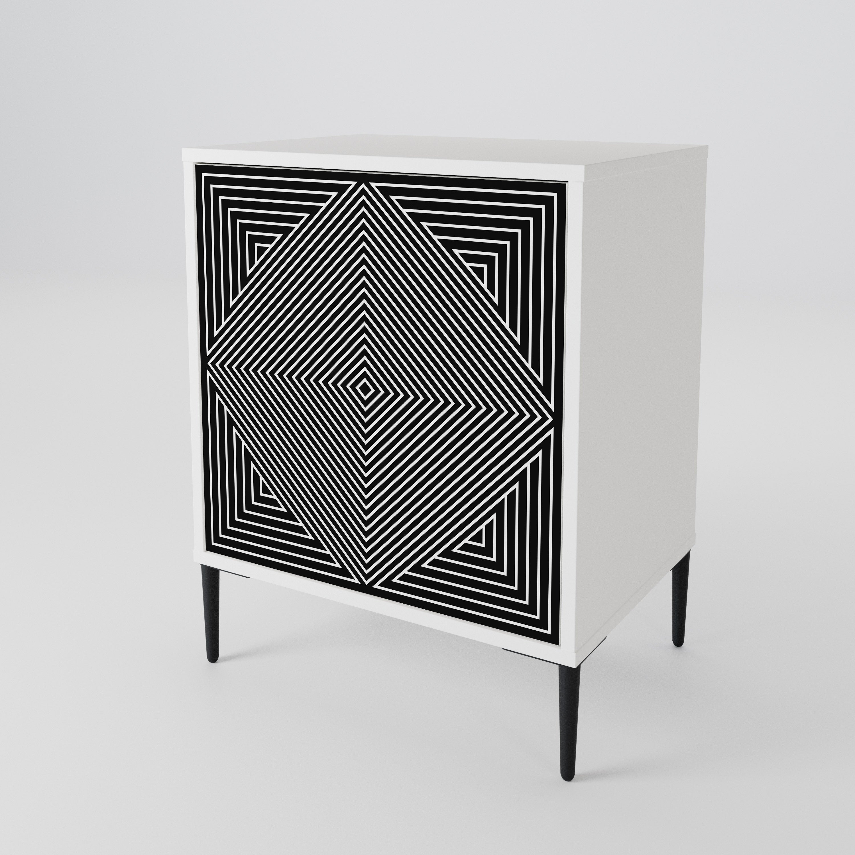 POLYGON ILLUSION 1-Door Sideboard