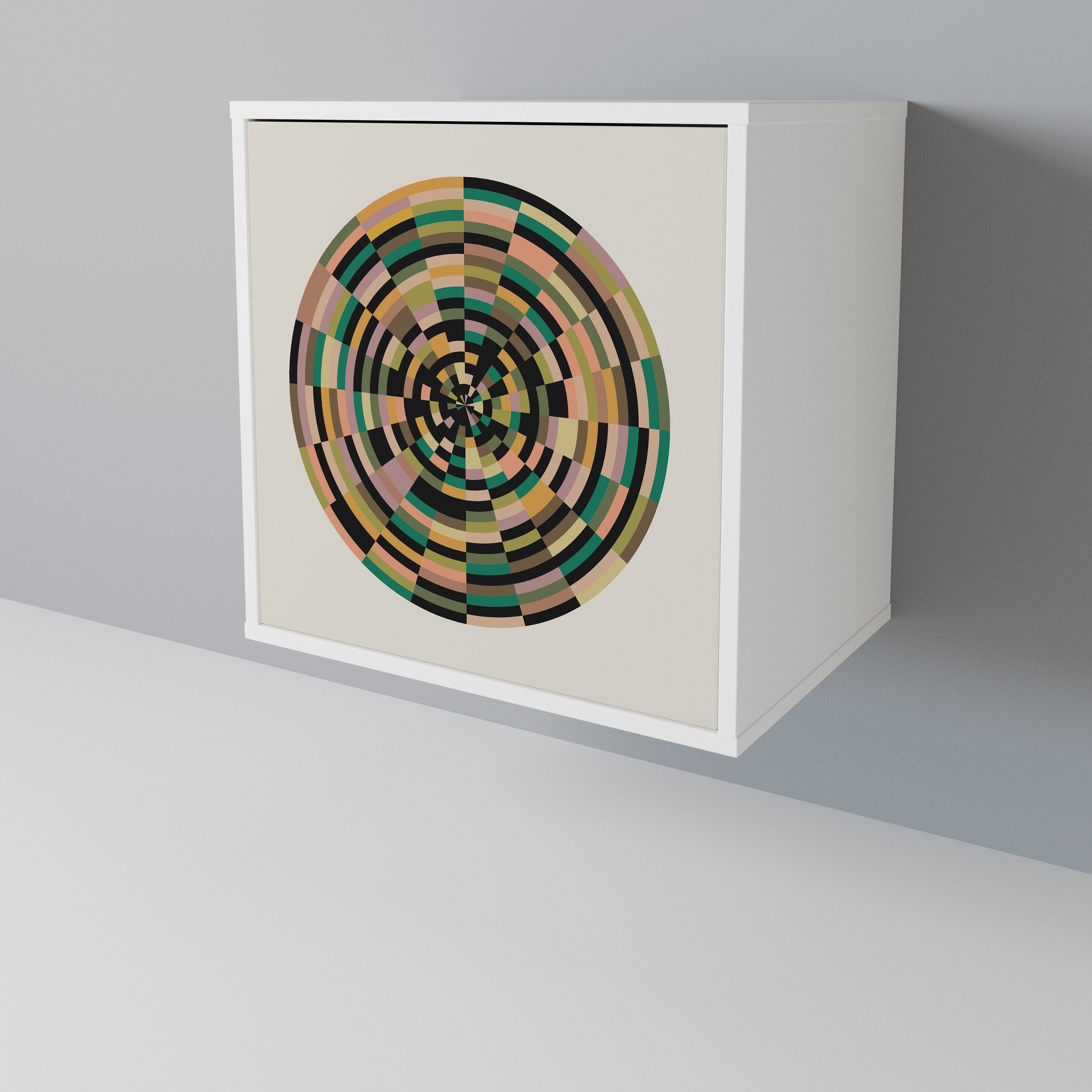 GREEN CIRCLES 1-Door Sideboard
