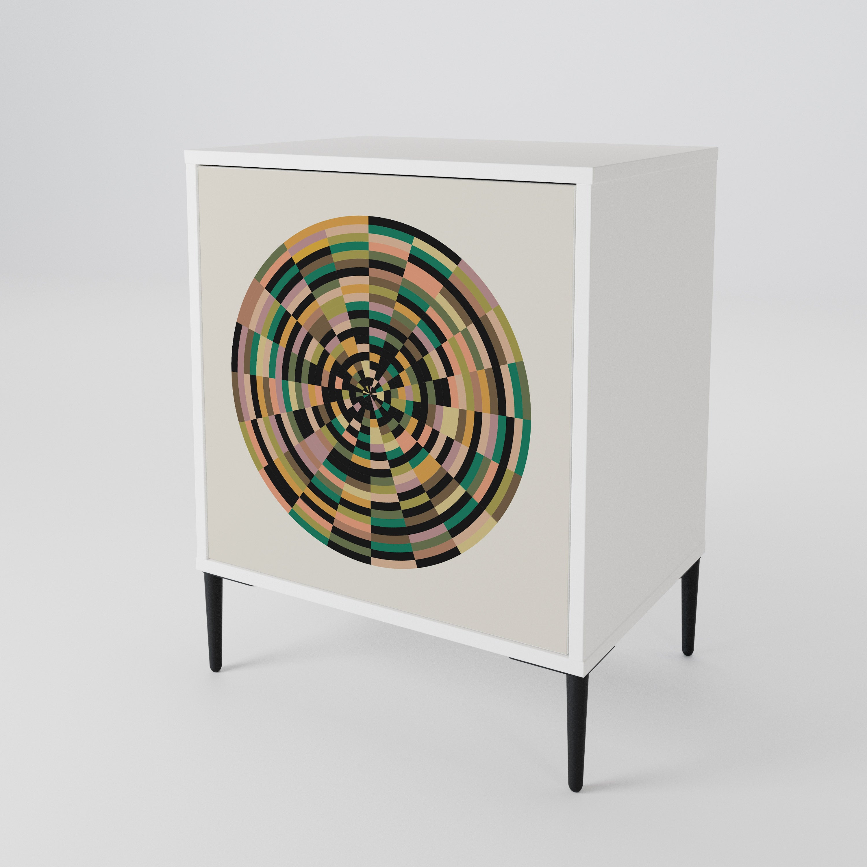 GREEN CIRCLES 1-Door Sideboard