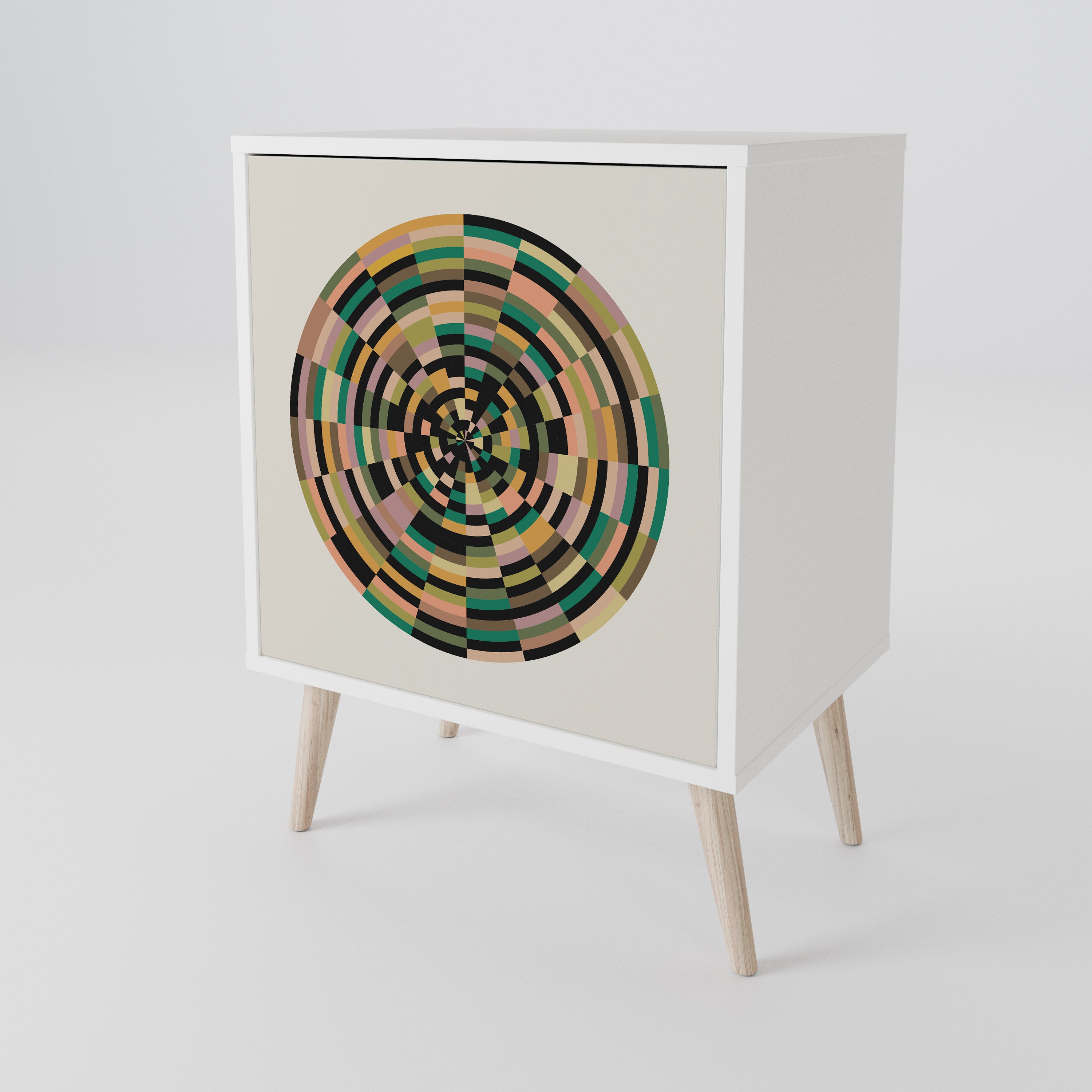 GREEN CIRCLES 1-Door Sideboard