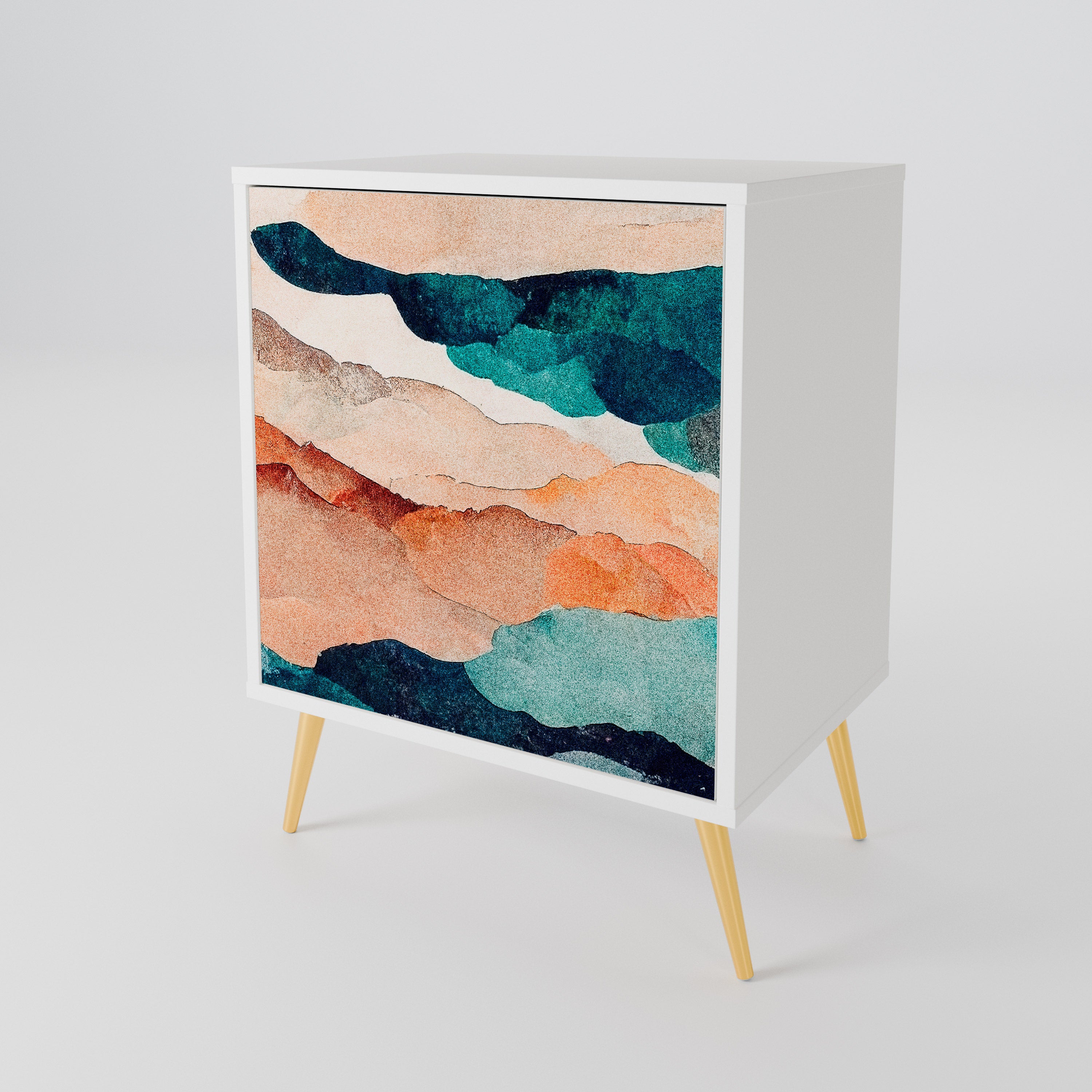 ABSTRACT LANDSCAPE 1-Door Sideboard
