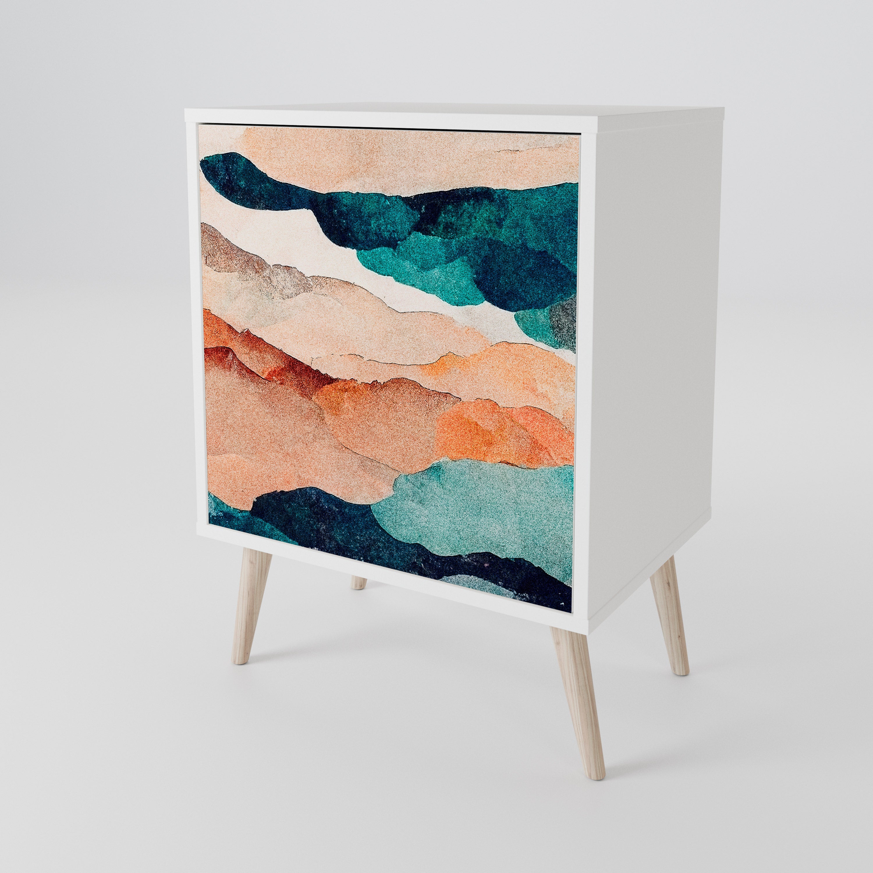 ABSTRACT LANDSCAPE 1-Door Sideboard