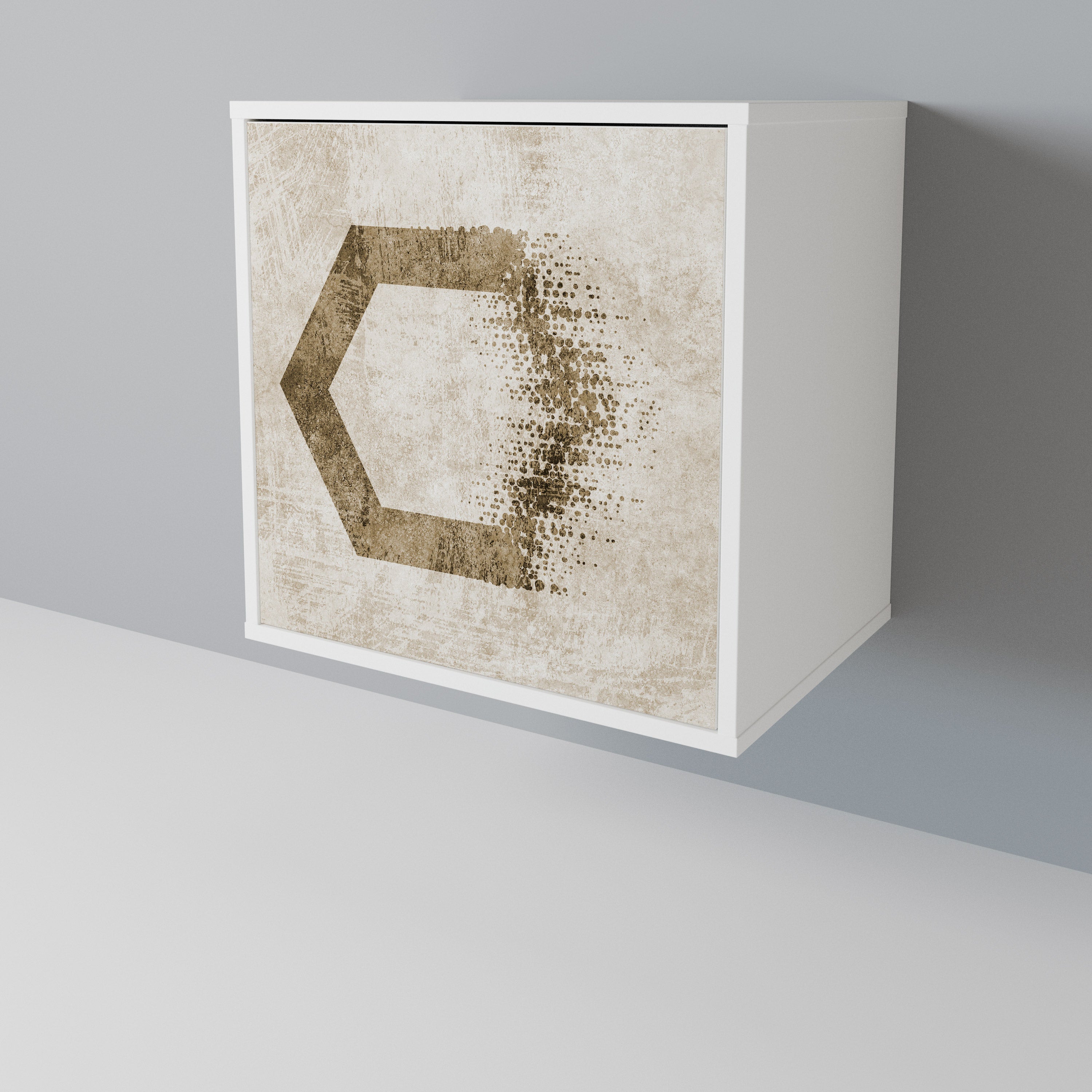 HEXAGONAL SHAPES 1-Door Sideboard