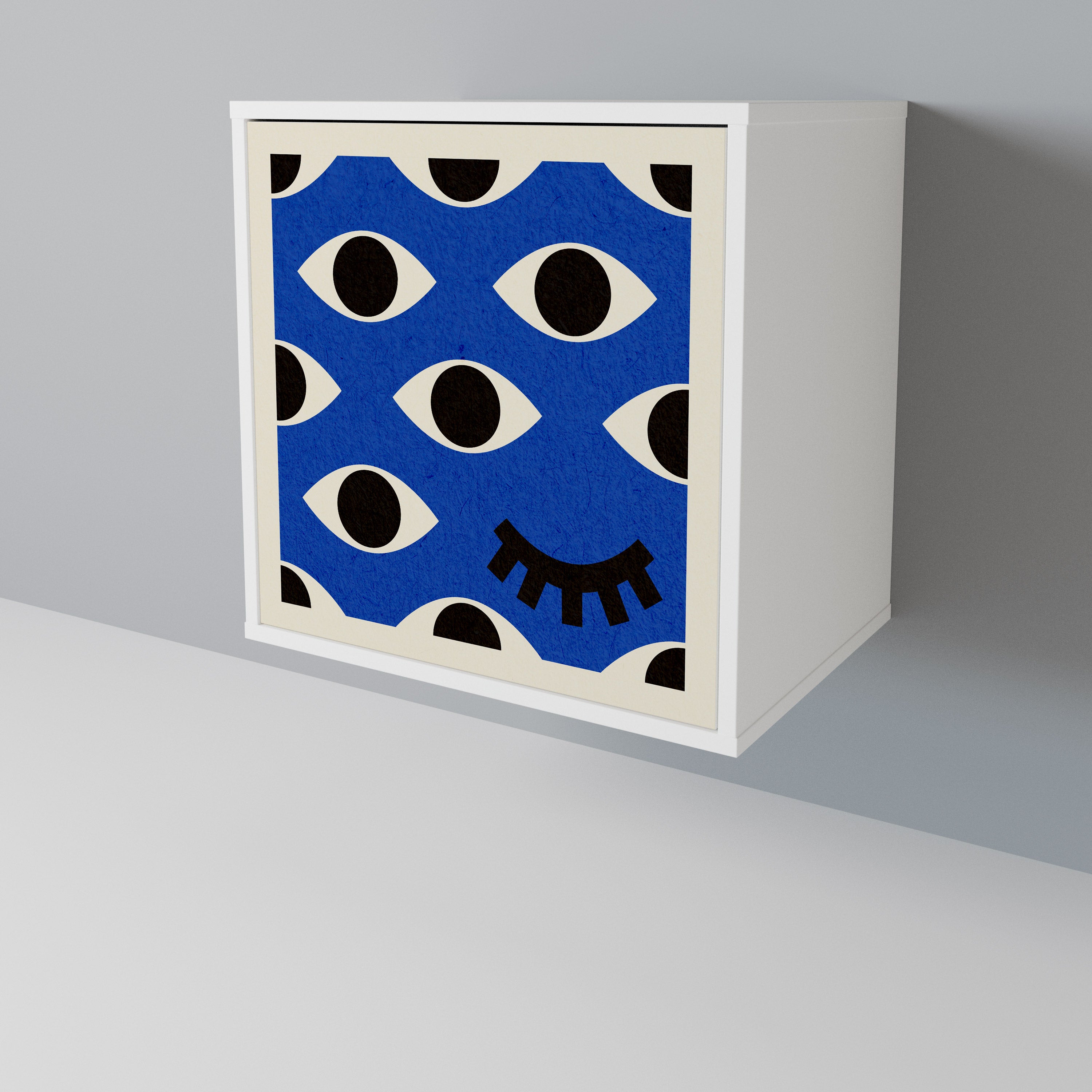 GEOMETRIC EYES Skänk med en dörr