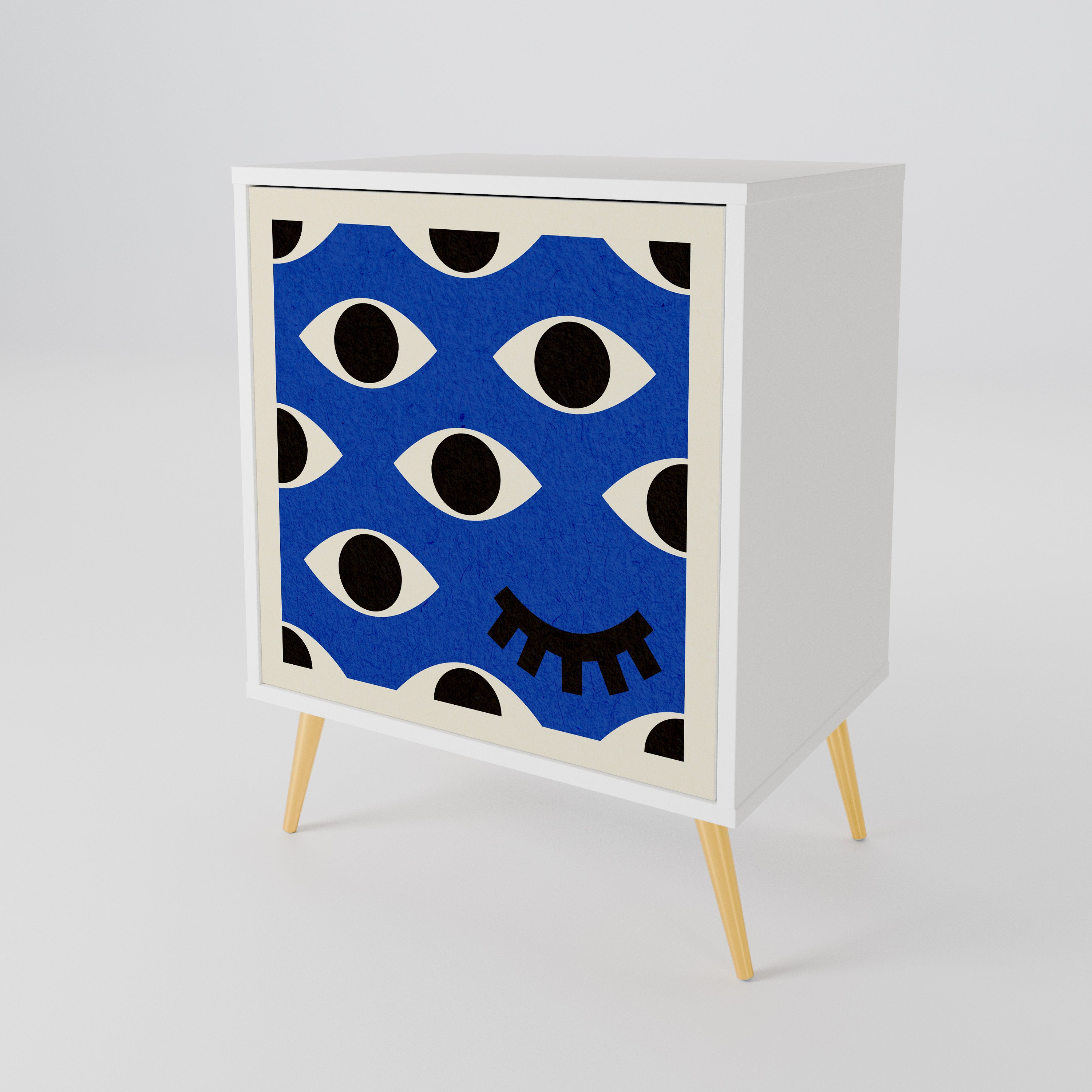 GEOMETRIC EYES Skänk med en dörr
