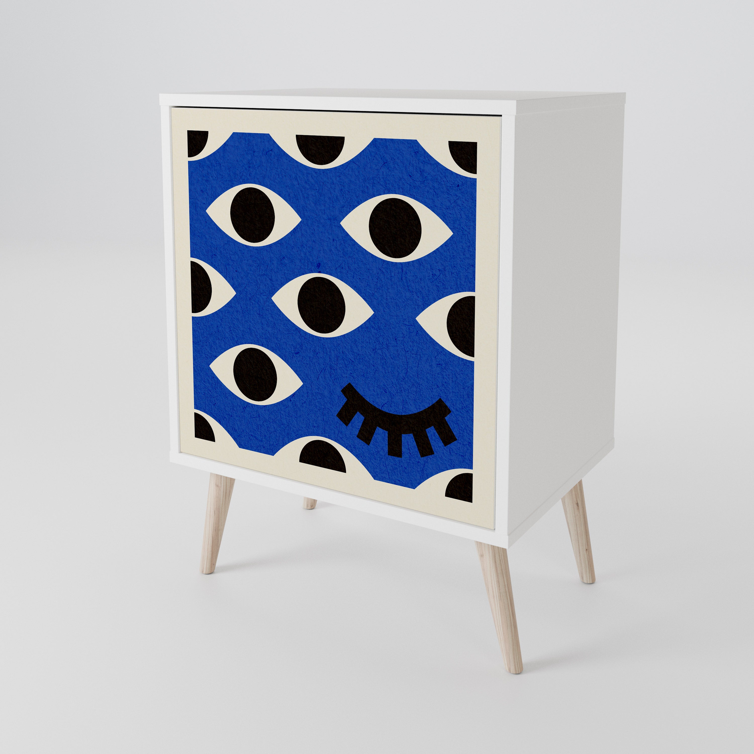GEOMETRIC EYES Skänk med en dörr
