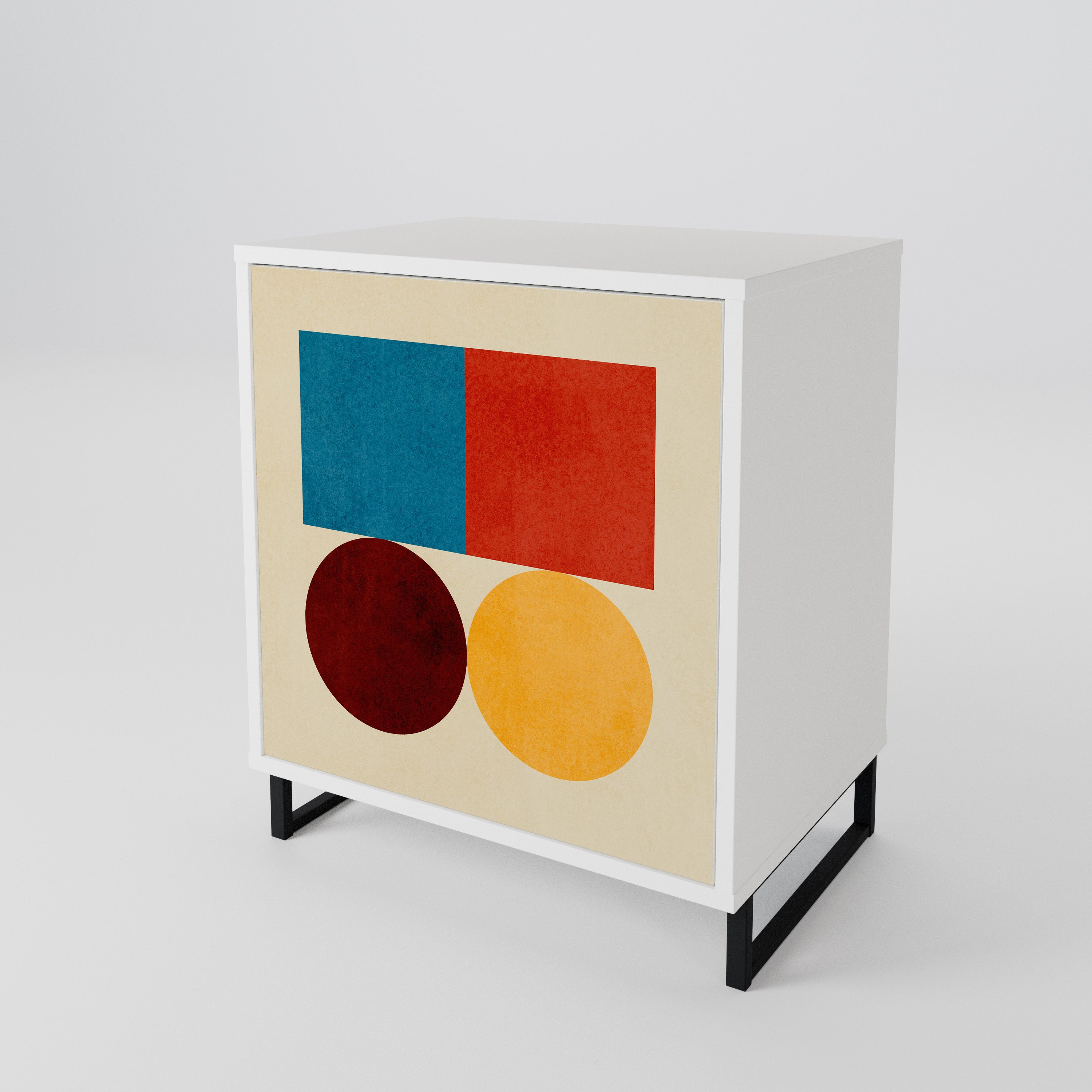 GEOMETRIC PUZZLE Skänk med en dörr