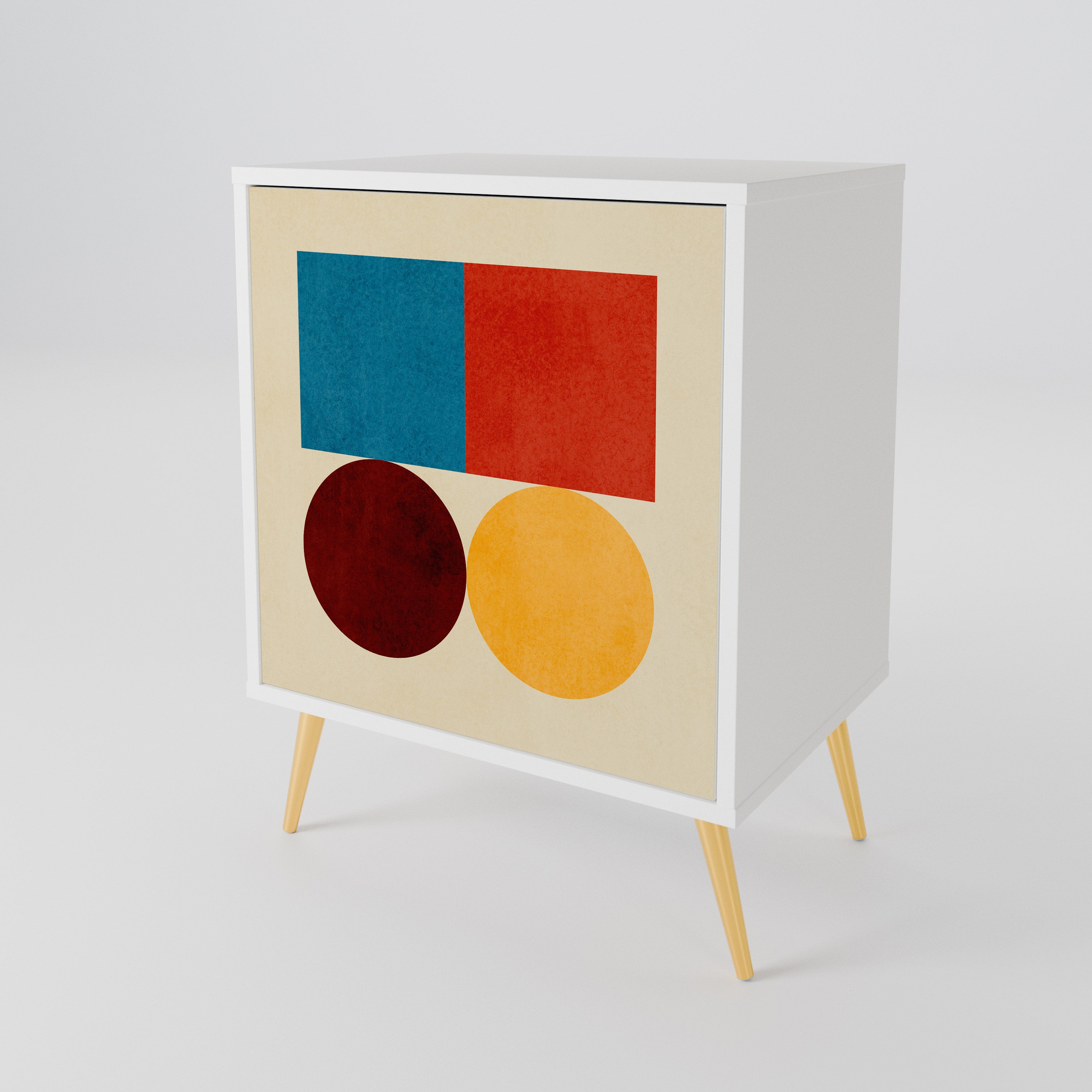 GEOMETRIC PUZZLE Skänk med en dörr