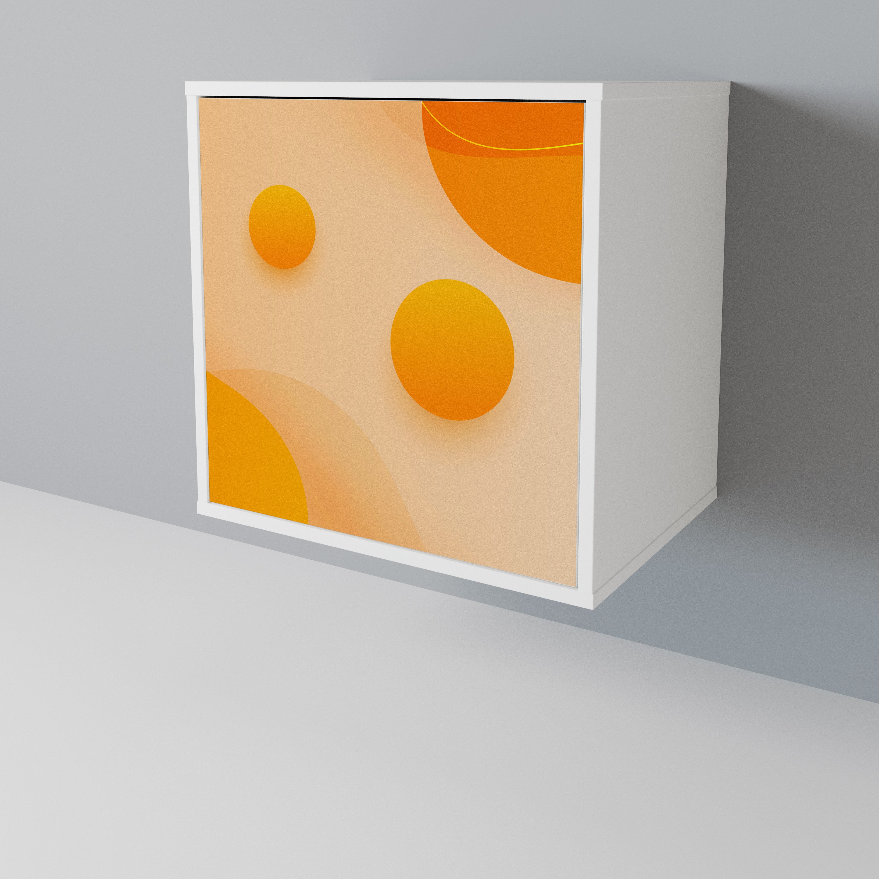 ORANGE ARRANGEMENT Skänk med en dörr