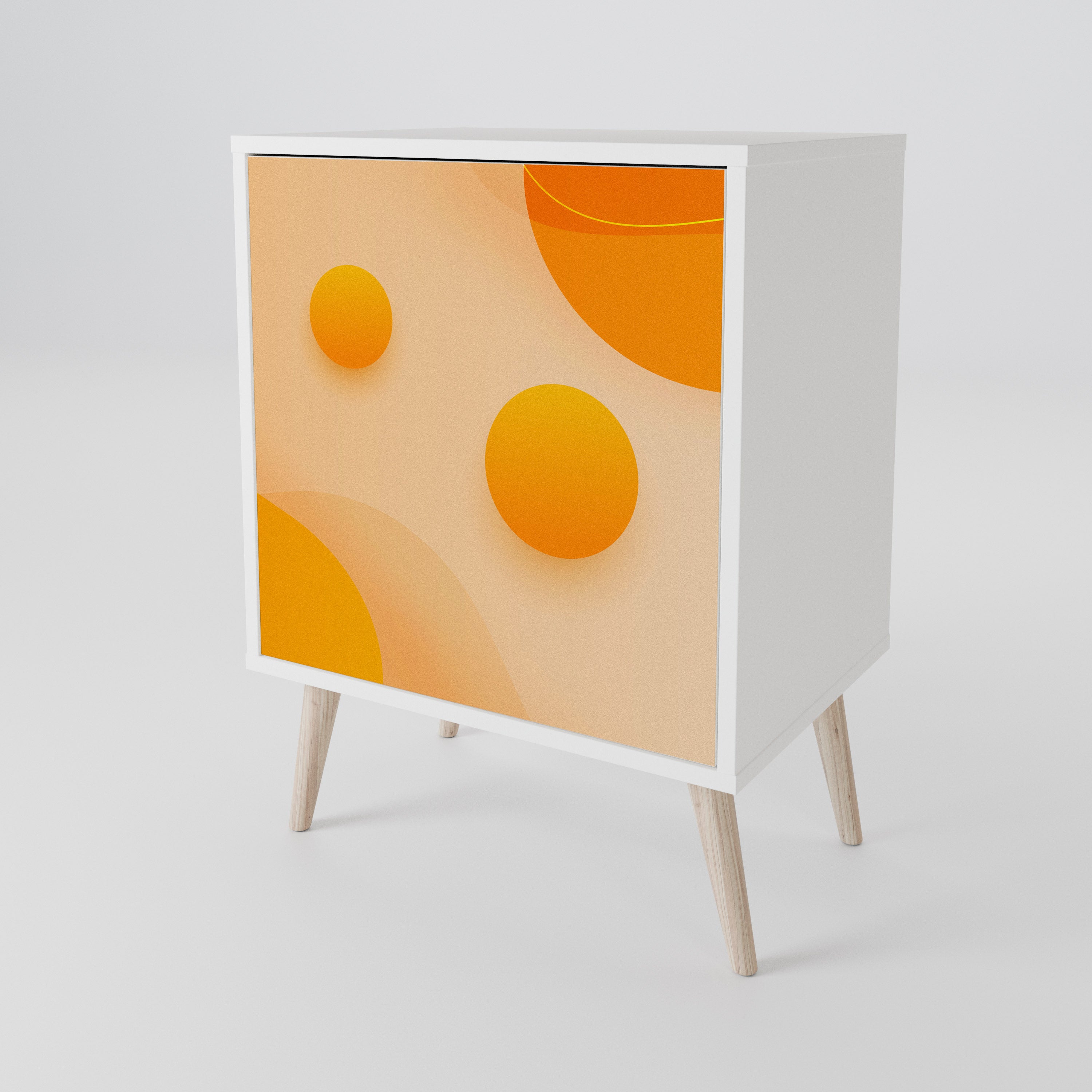 ORANGE ARRANGEMENT Skänk med en dörr